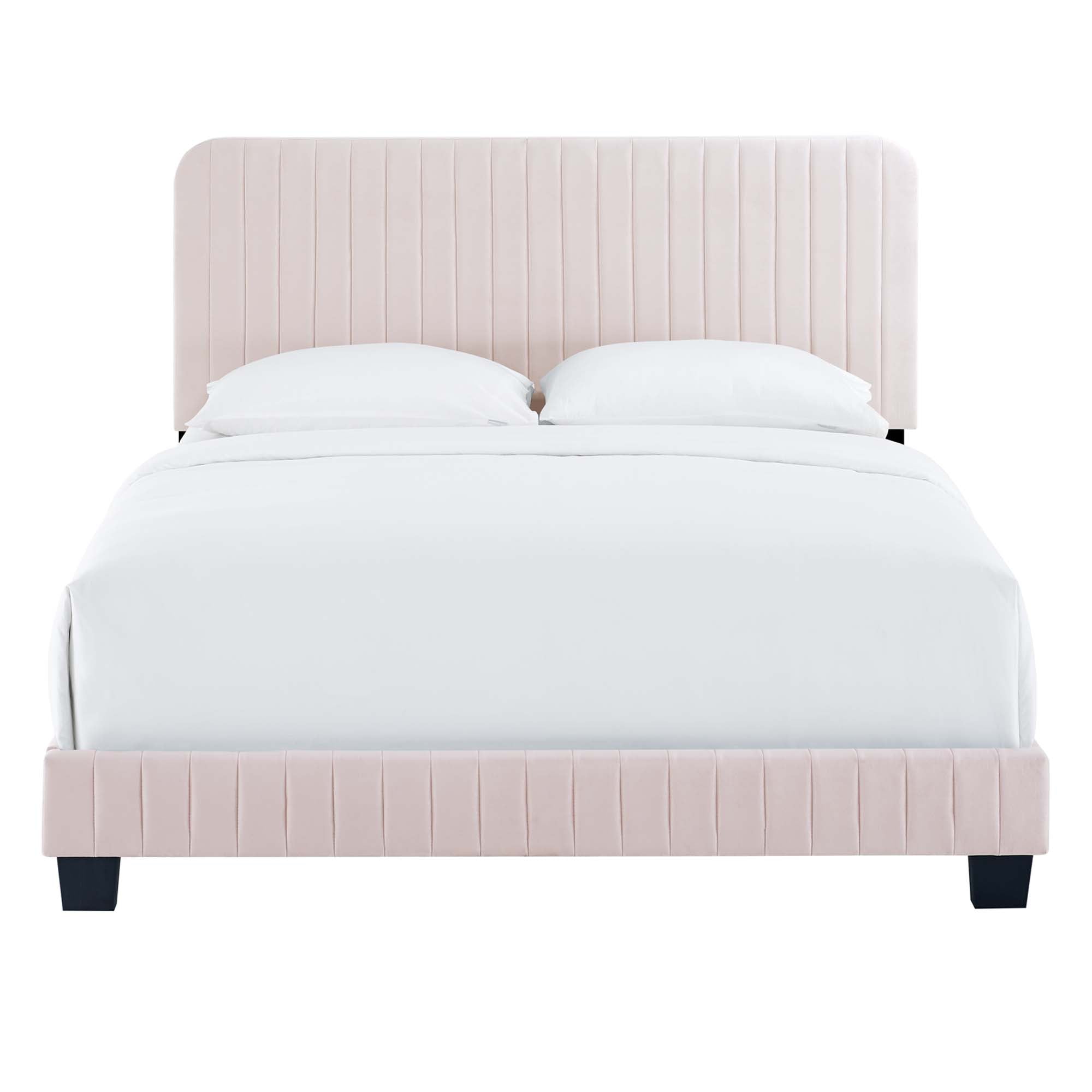 Modway Celine Channel Tufted Performance Velvet Queen Platform Bed