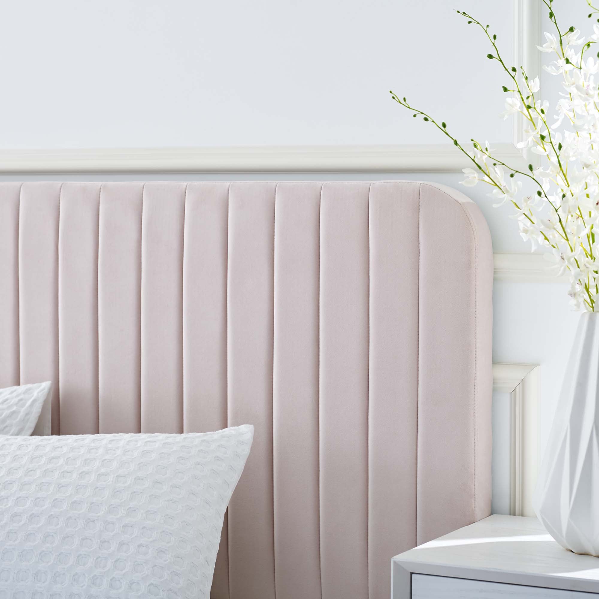 Modway Celine Channel Tufted Performance Velvet Queen Platform Bed