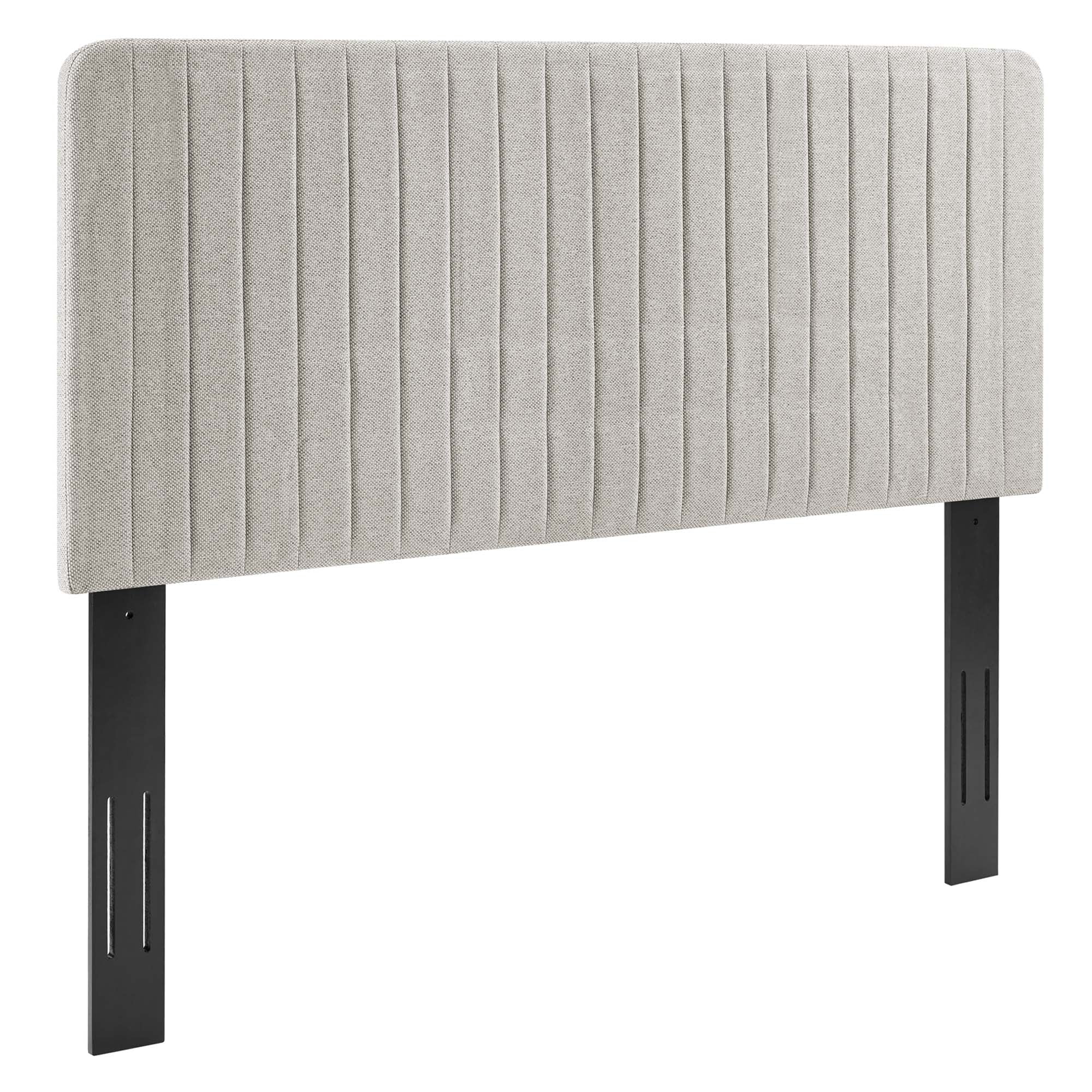 Modway Milenna Channel Tufted Upholstered Fabric Full/Queen Headboard