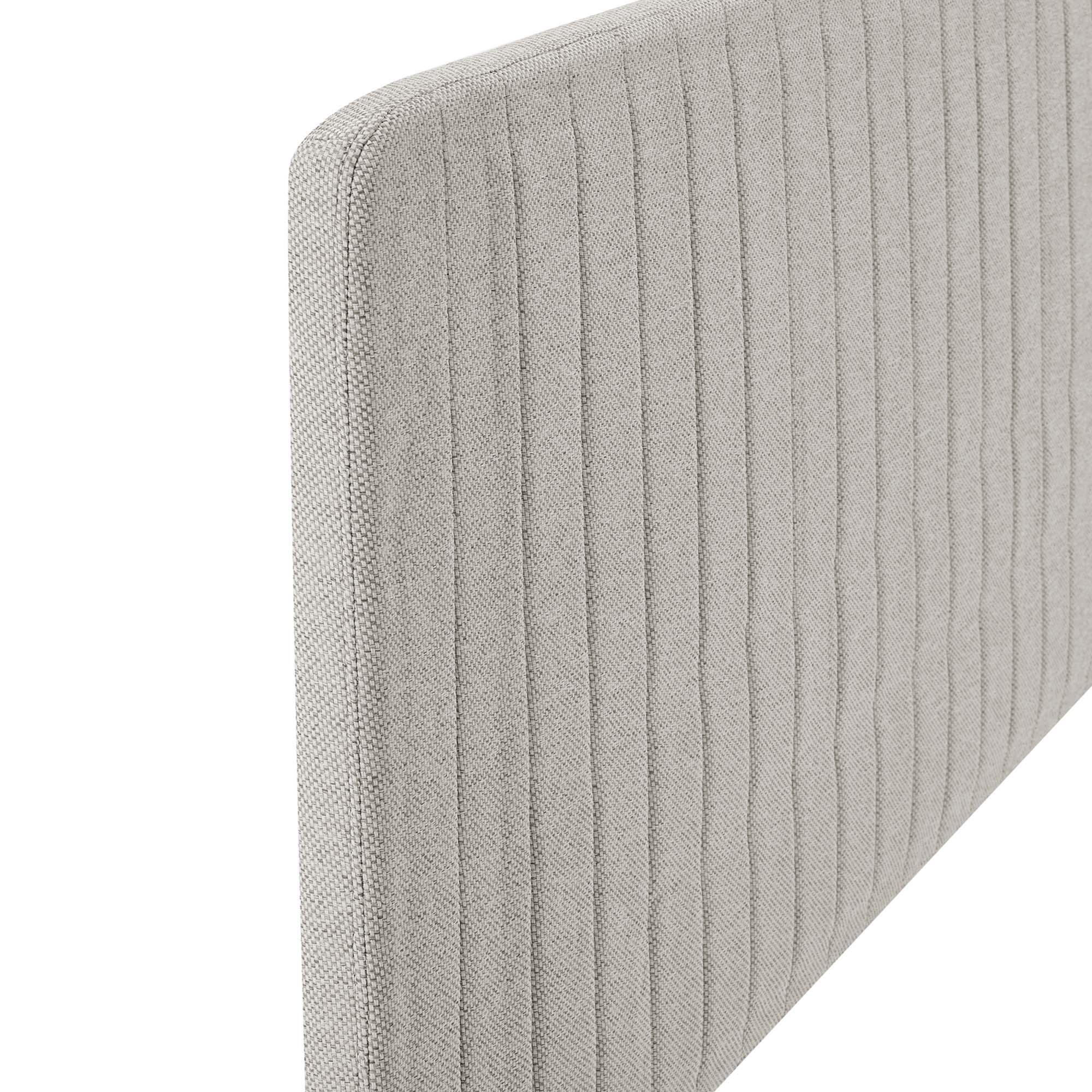 Modway Milenna Channel Tufted Upholstered Fabric Full/Queen Headboard