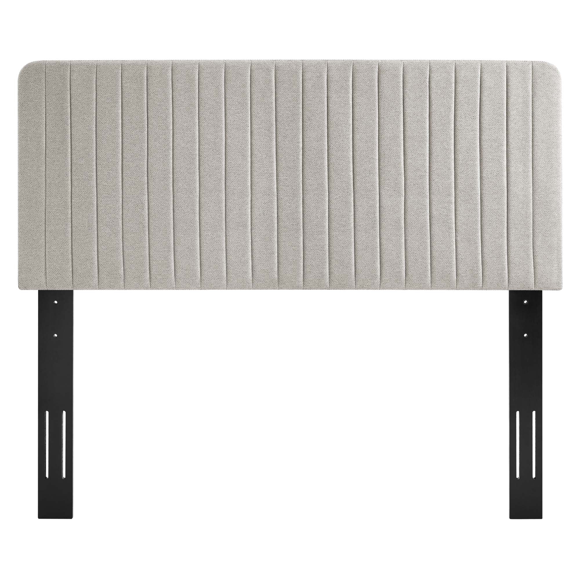 Modway Milenna Channel Tufted Upholstered Fabric Full/Queen Headboard