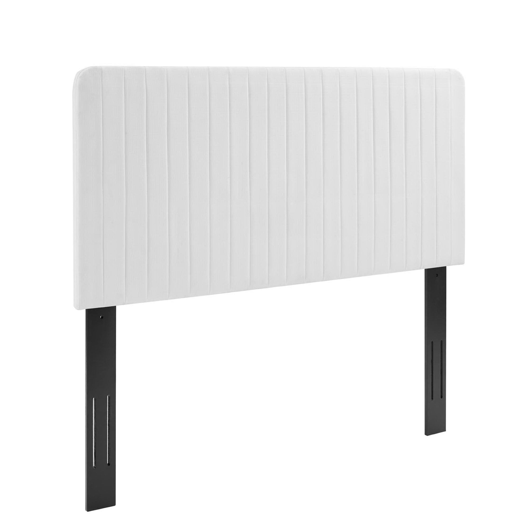 Modway Milenna Channel Tufted Upholstered Fabric Full/Queen Headboard