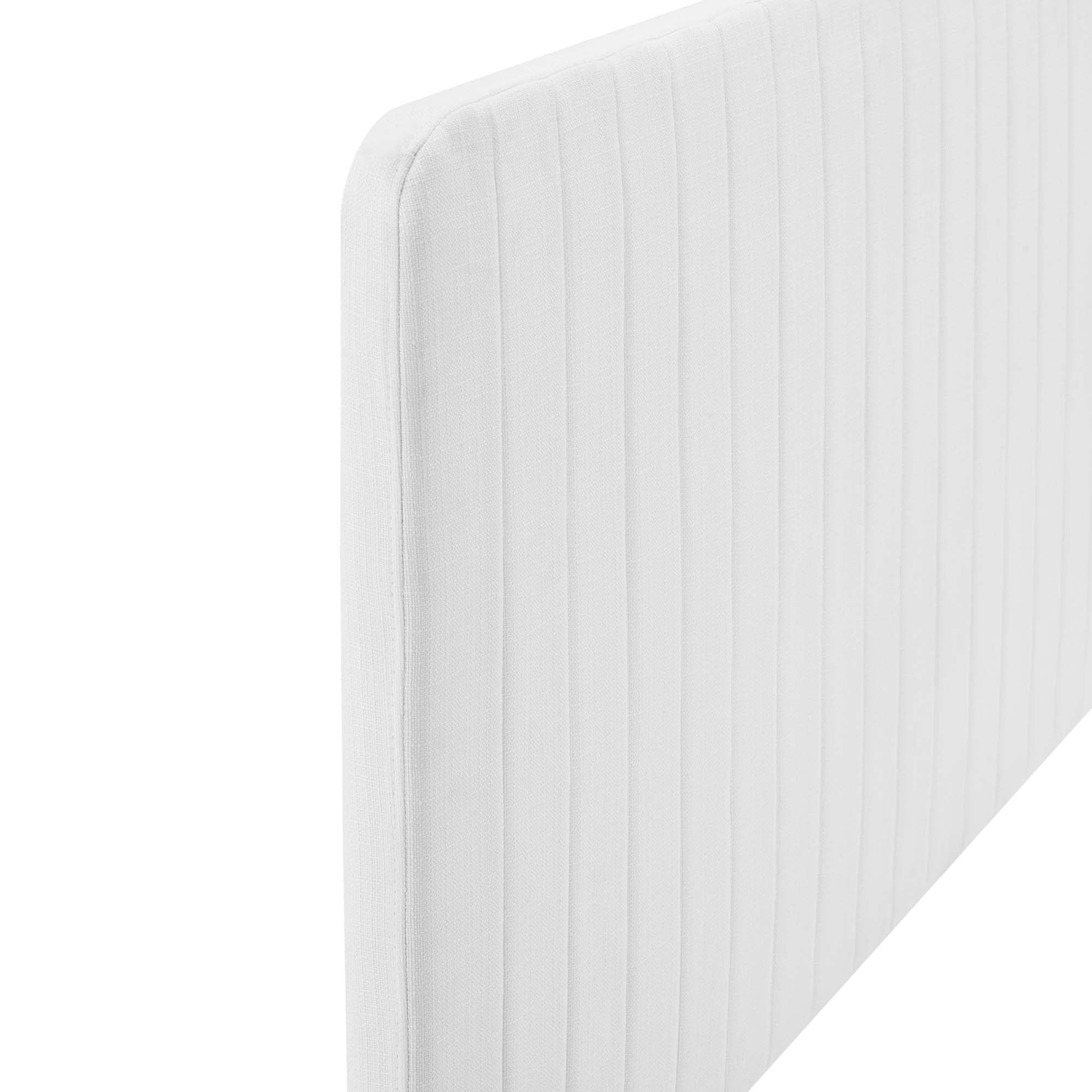Modway Milenna Channel Tufted Upholstered Fabric Full/Queen Headboard