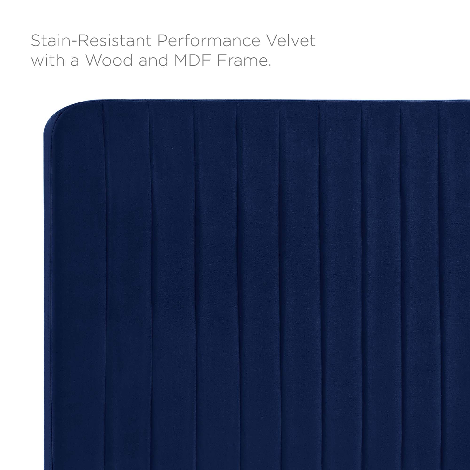 Modway Milenna Channel Tufted Performance Velvet King/California King Headboard