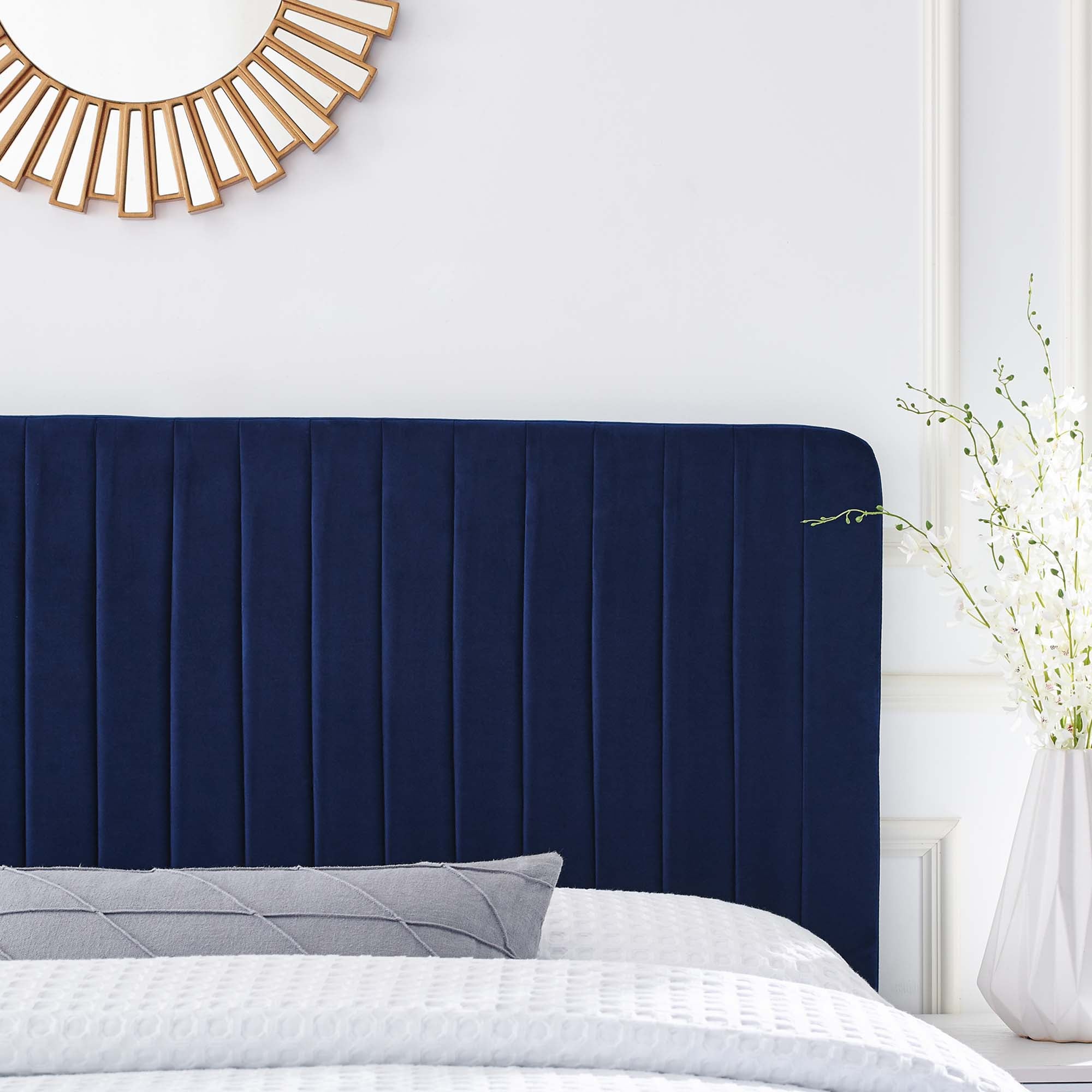 Modway Milenna Channel Tufted Performance Velvet King/California King Headboard