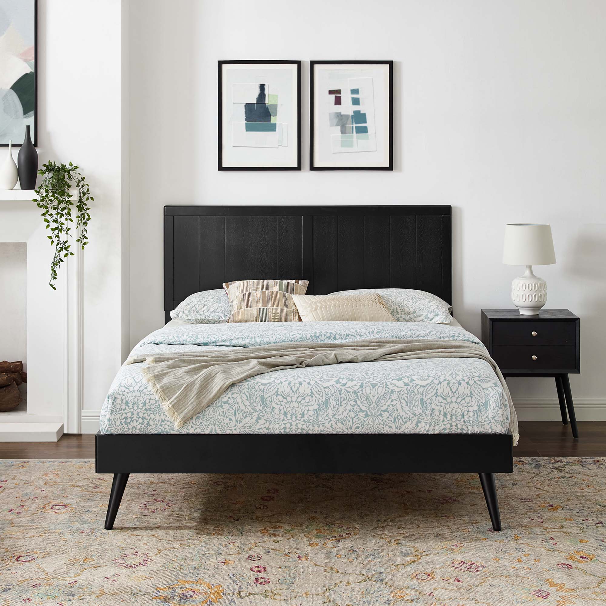 Modway Alana Wood Queen Platform Bed With Splayed Legs