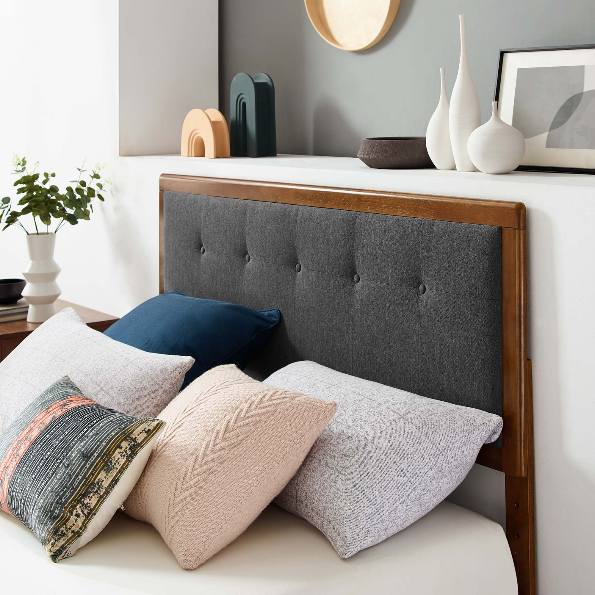 Modway Willow Wood Queen Platform Bed With Angular Frame