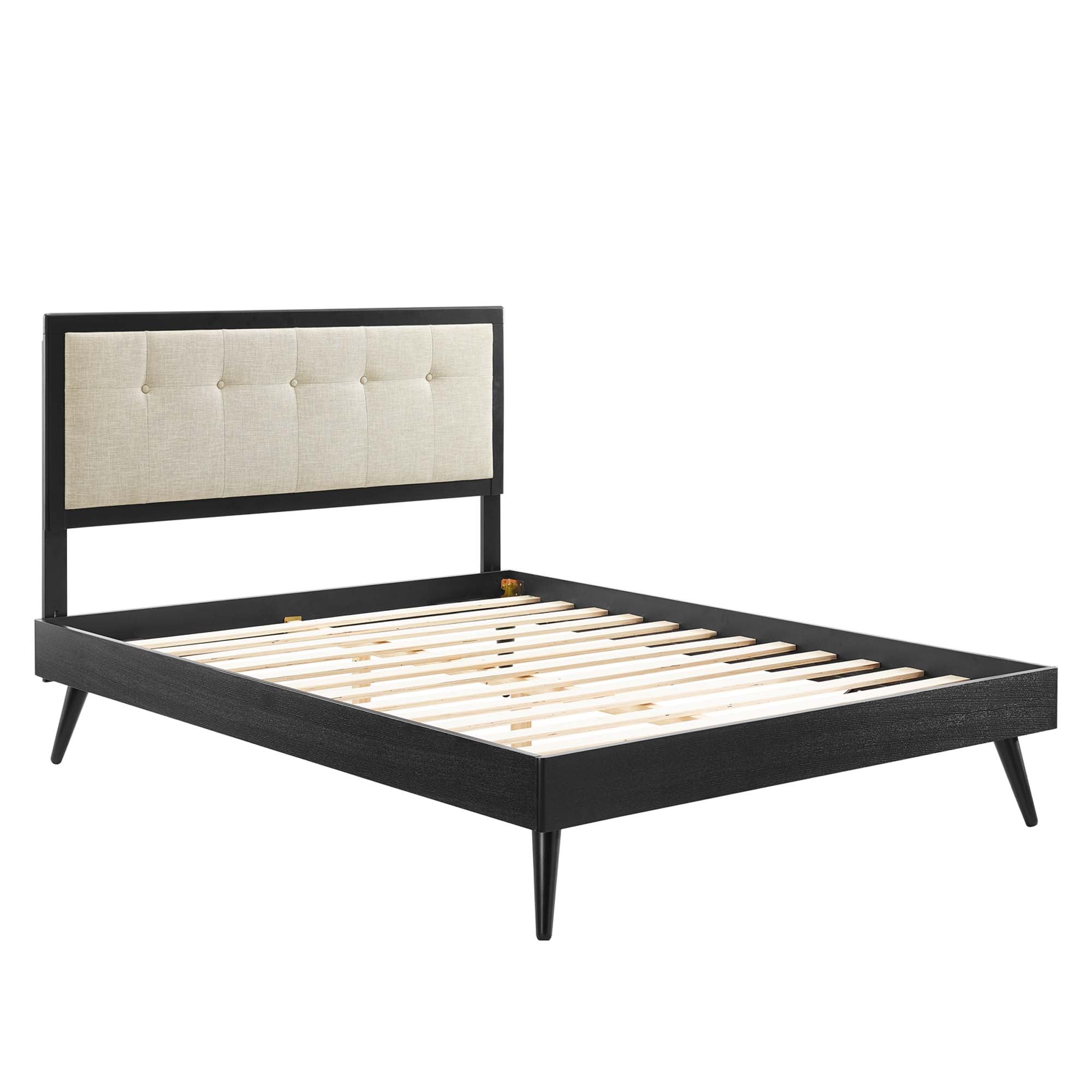 Modway Willow Wood Queen Platform Bed With Splayed Legs