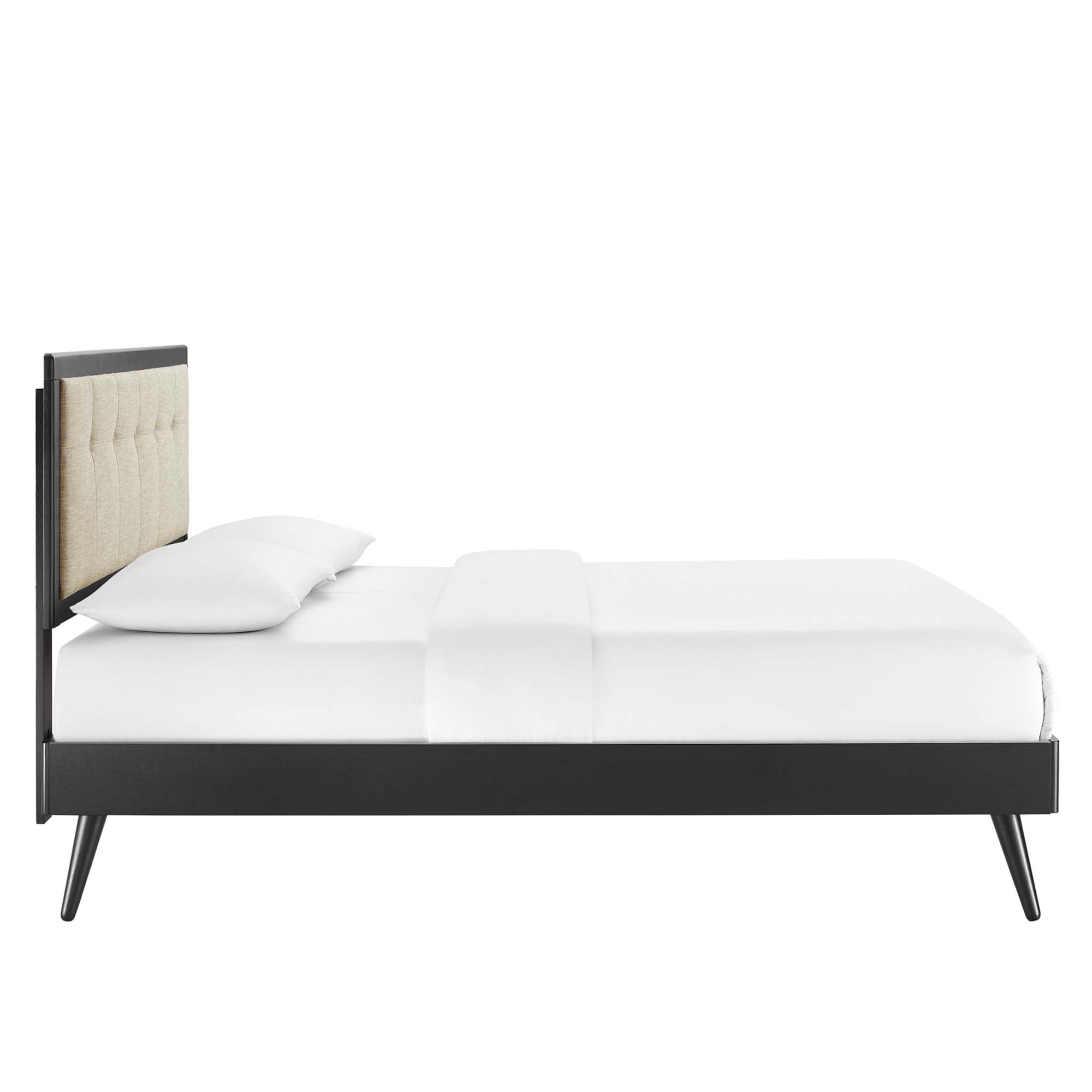 Modway Willow Wood Queen Platform Bed With Splayed Legs