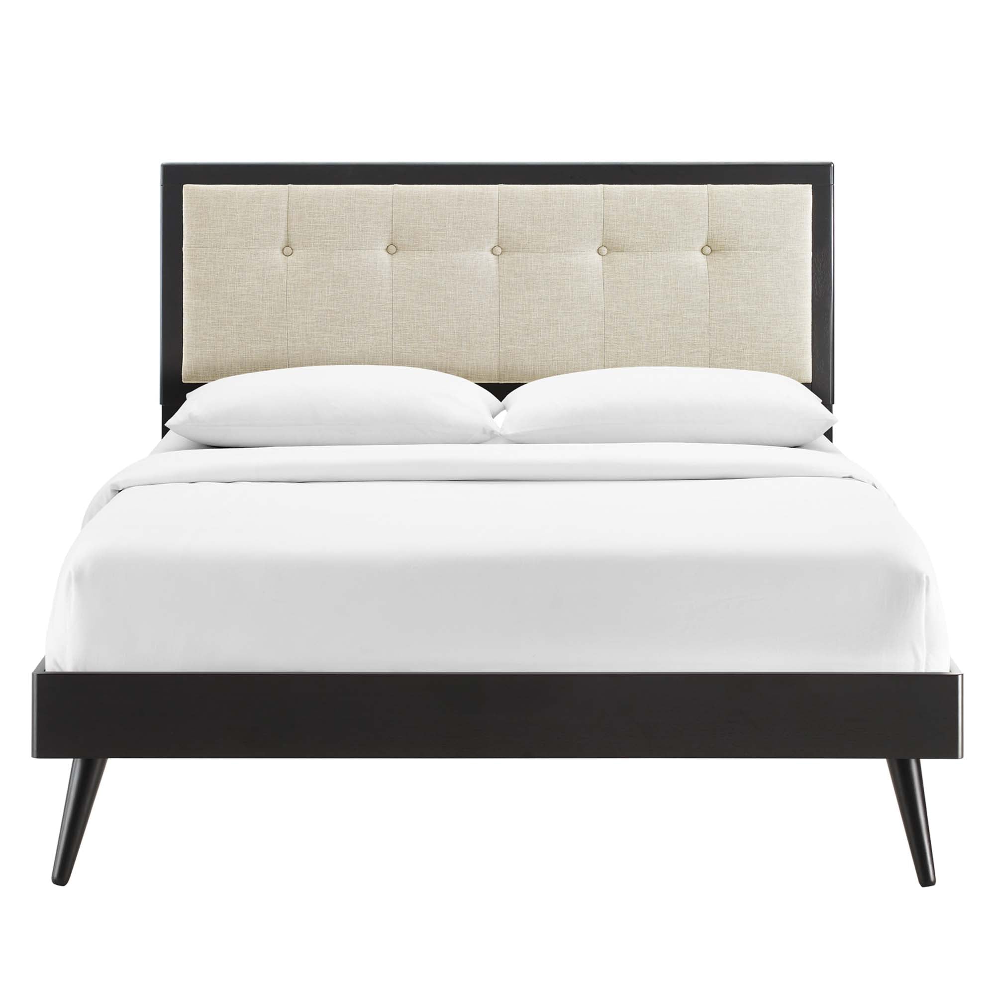 Modway Willow Wood Queen Platform Bed With Splayed Legs