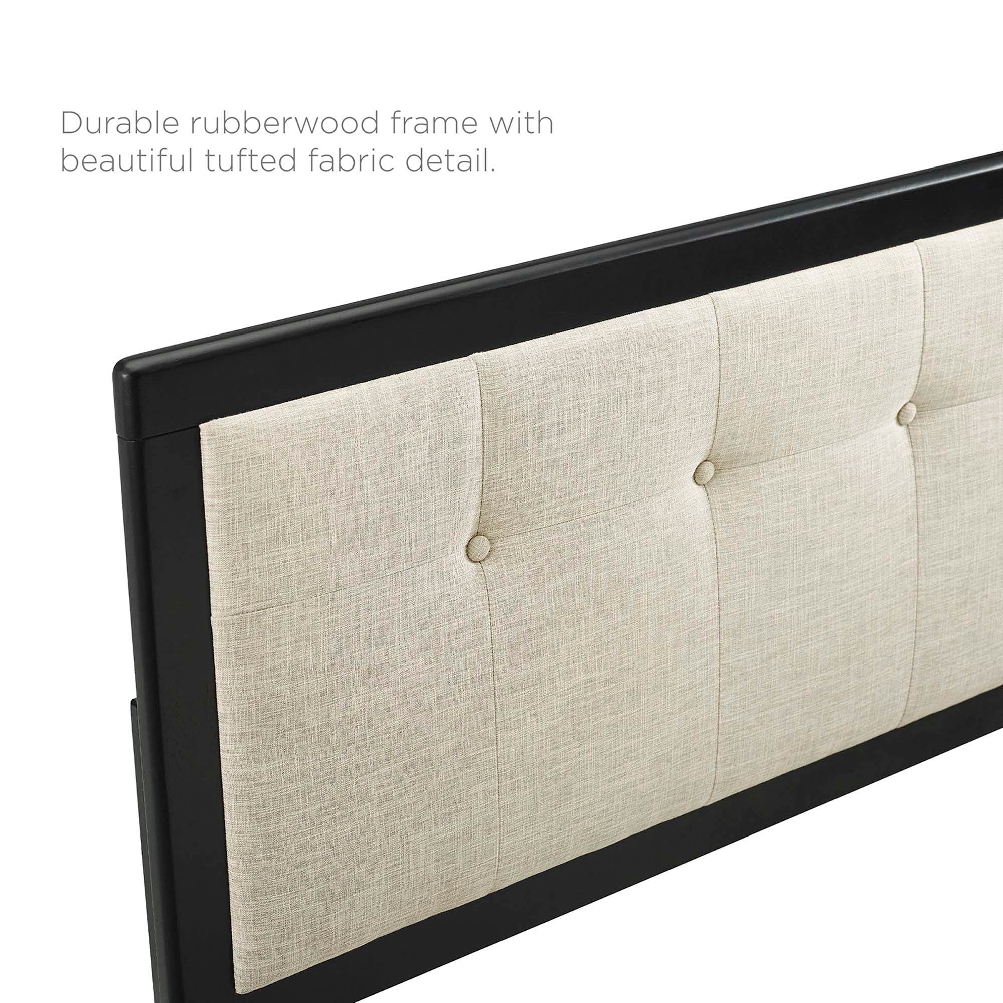 Modway Willow Wood Queen Platform Bed With Splayed Legs