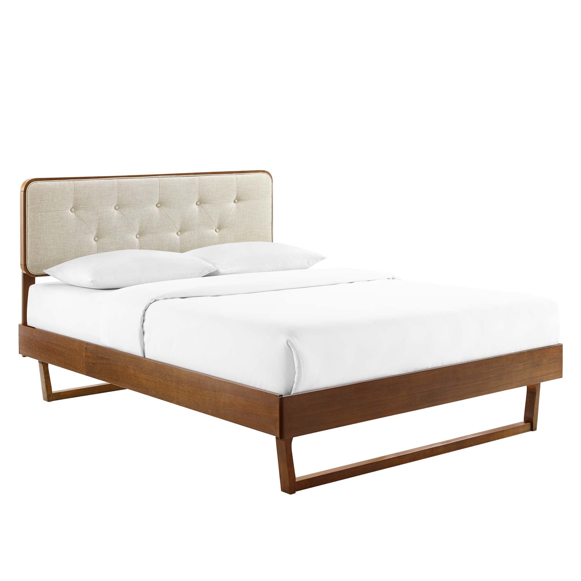 Modway Bridgette Wood Queen Platform Bed With Angular Frame