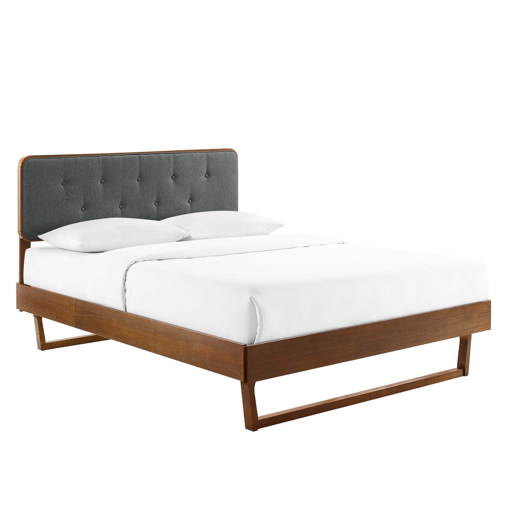 Modway Bridgette Wood Queen Platform Bed With Angular Frame