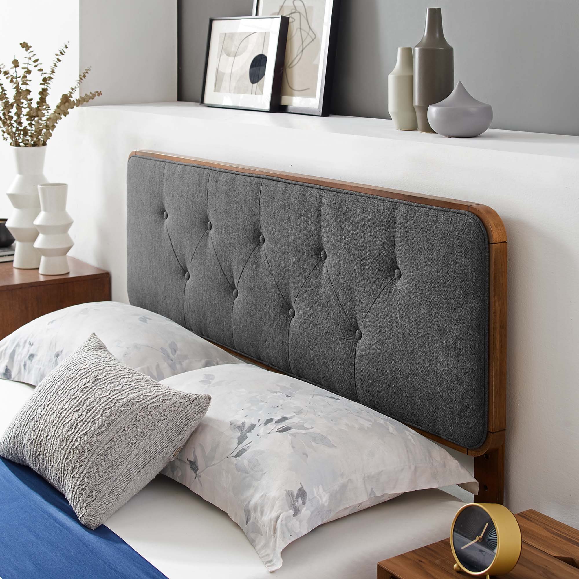 Modway Bridgette Wood Queen Platform Bed With Angular Frame