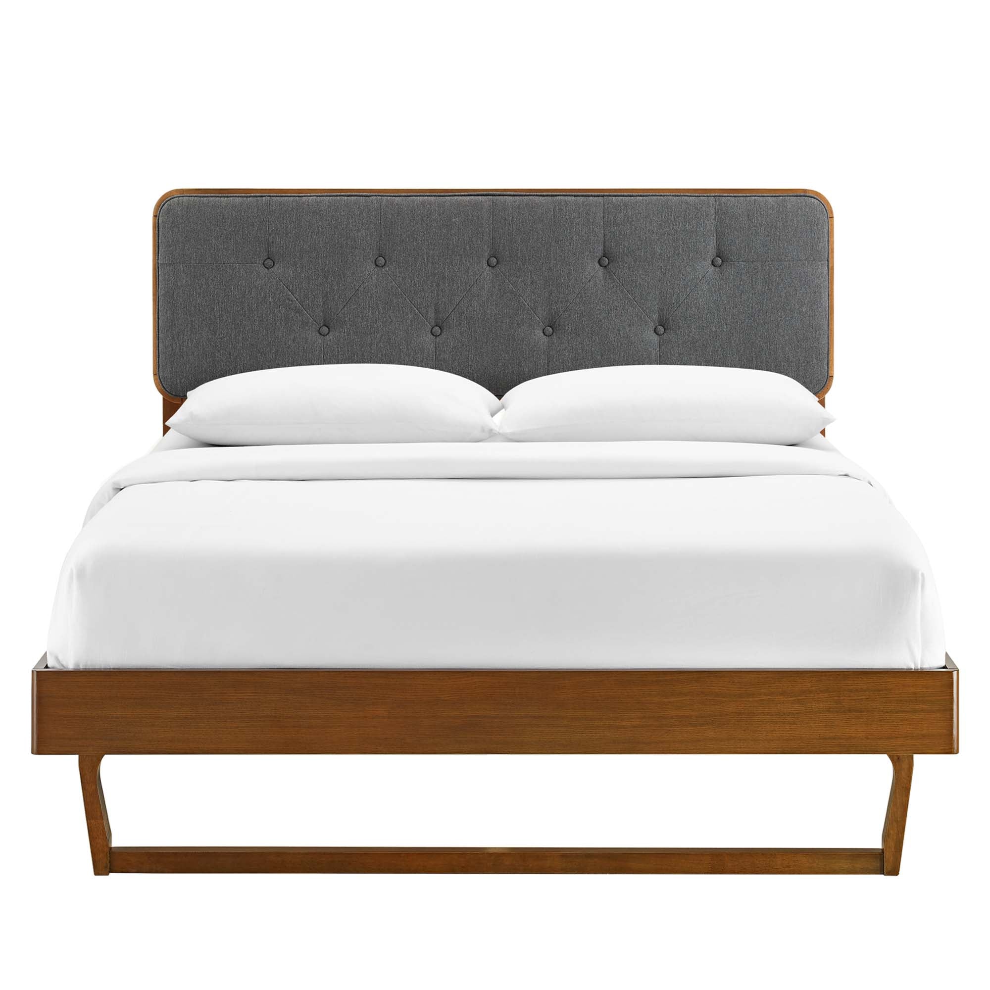 Modway Bridgette Wood Queen Platform Bed With Angular Frame