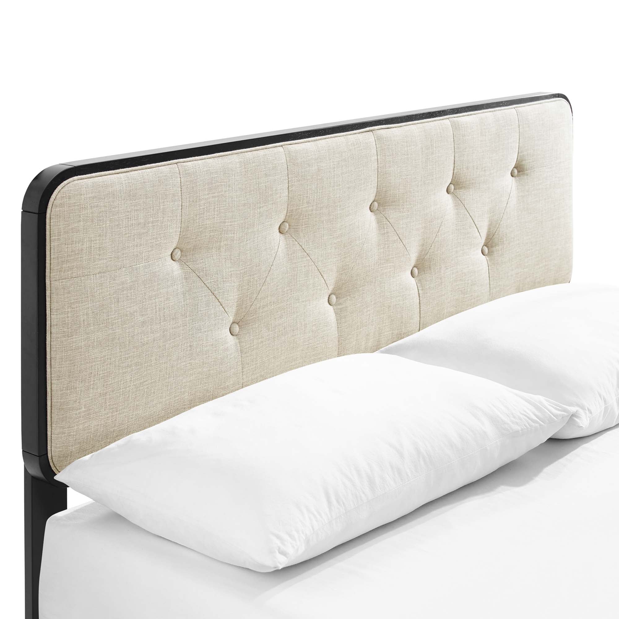 Modway Bridgette Wood Queen Platform Bed With Splayed Legs