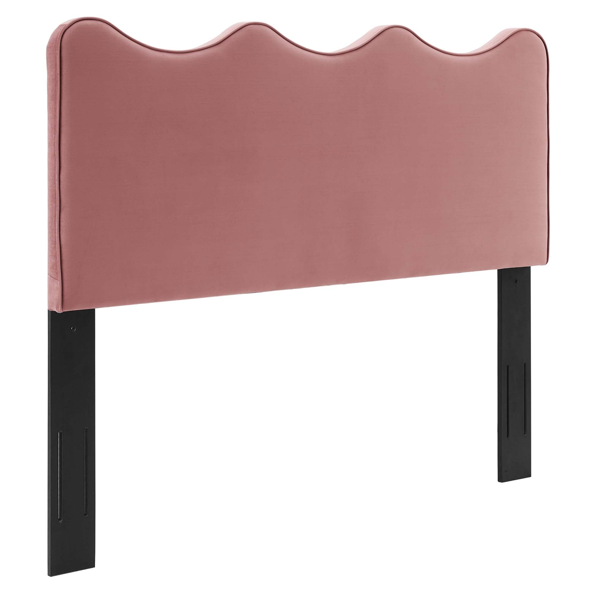 Modway Current Performance Velvet Queen Platform Bed