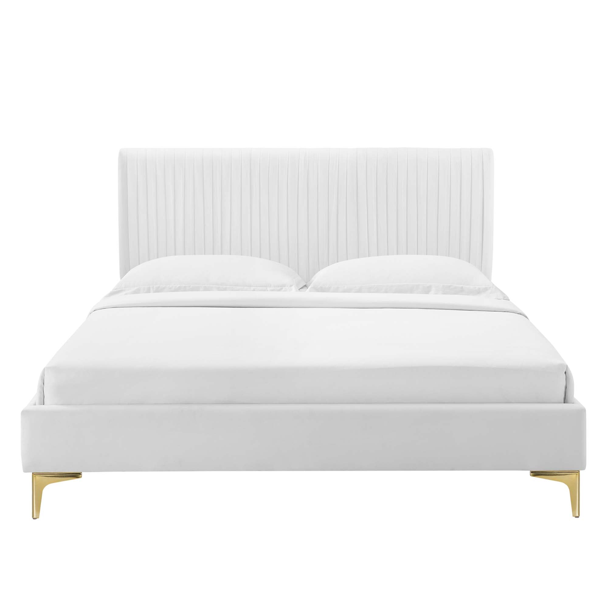 Modway Peyton Performance Velvet Queen Platform Bed