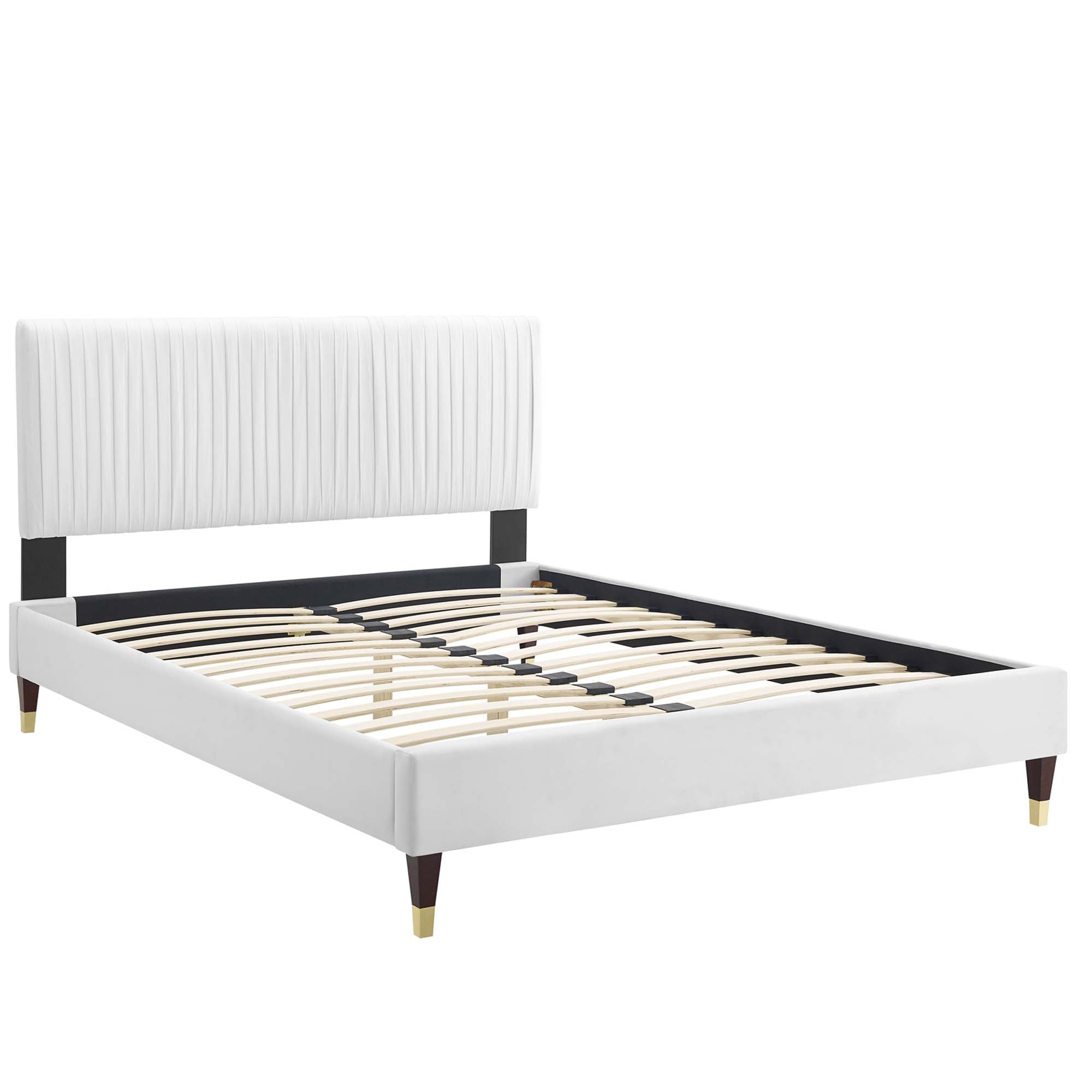 Modway Peyton Performance Velvet Queen Platform Bed