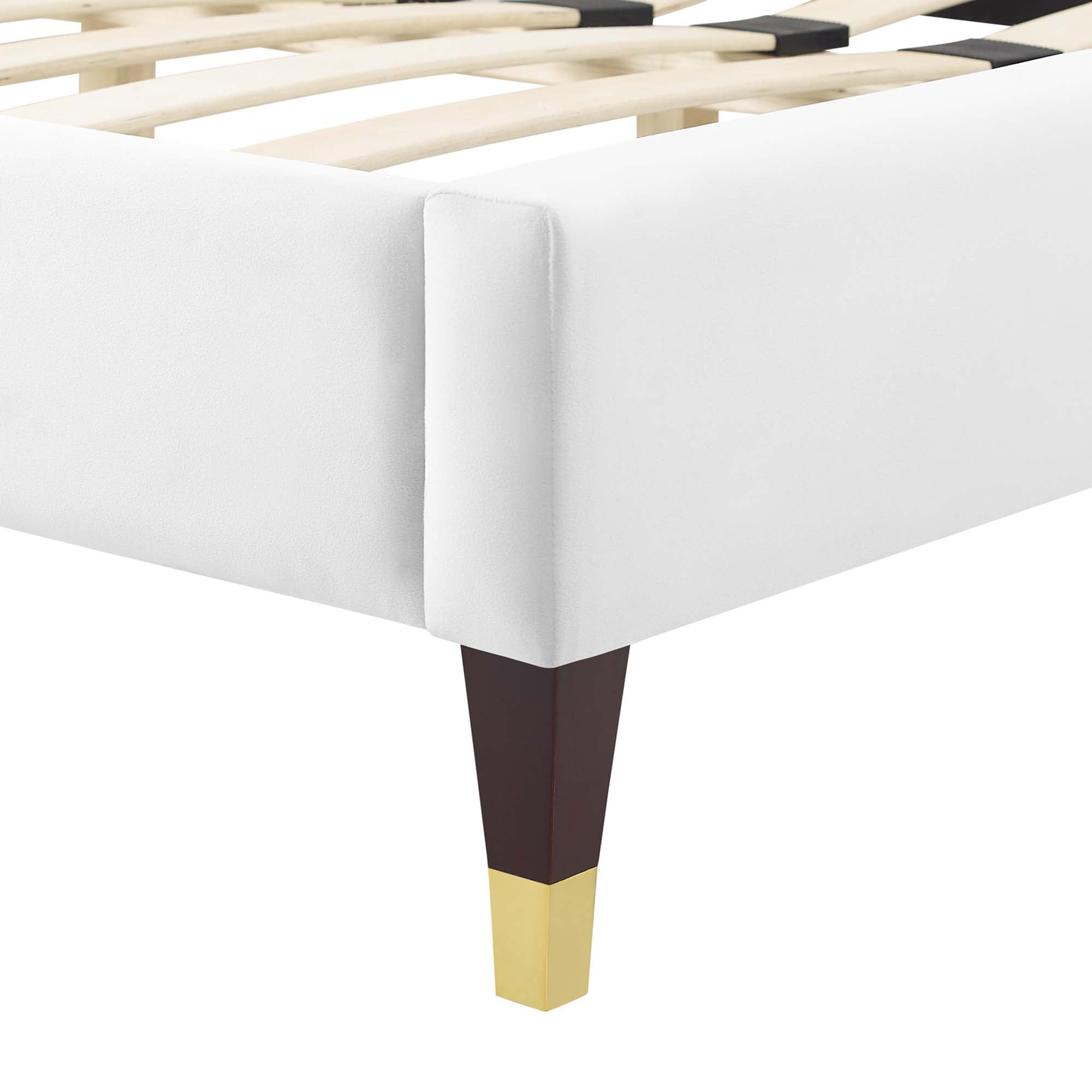 Modway Peyton Performance Velvet Queen Platform Bed