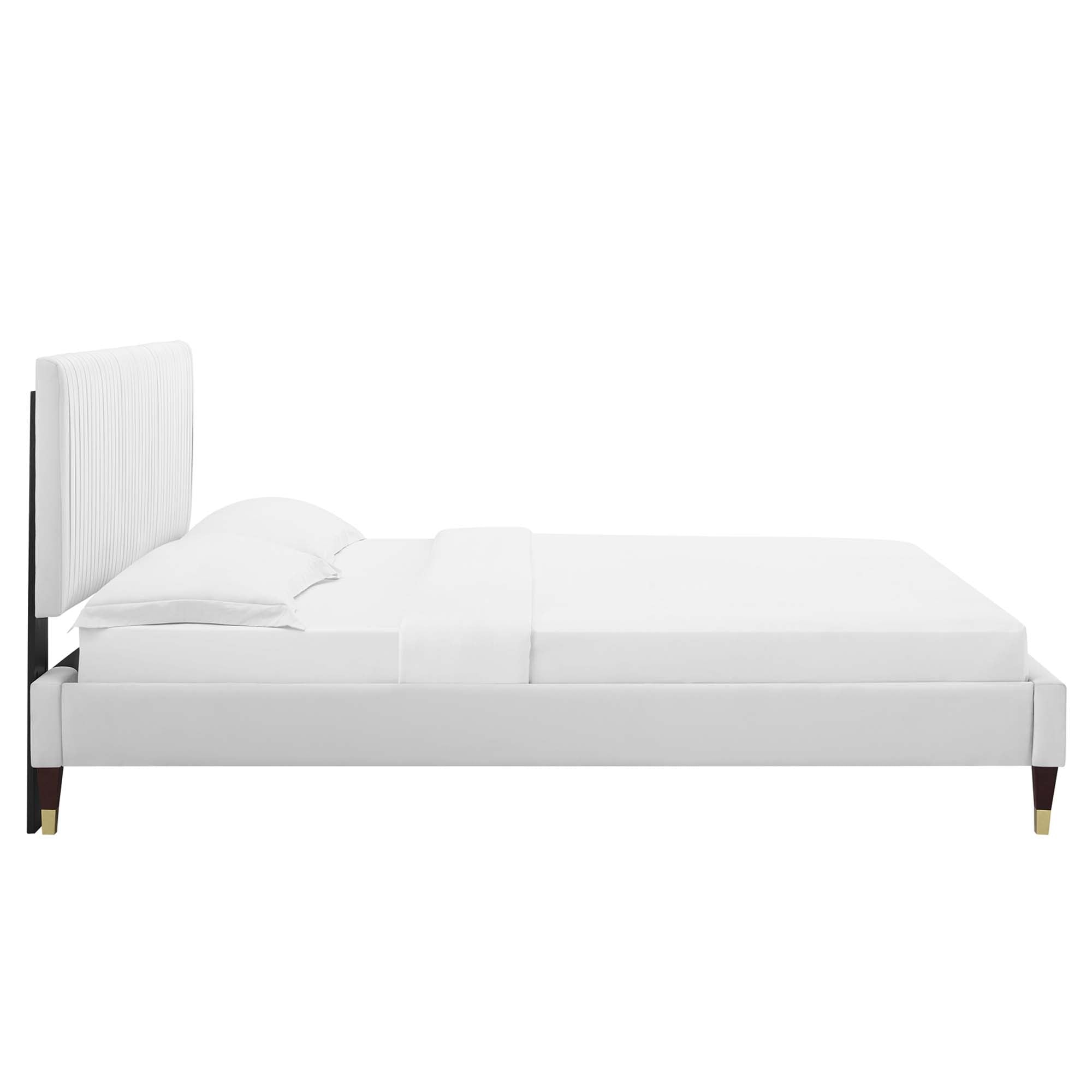 Modway Peyton Performance Velvet Queen Platform Bed
