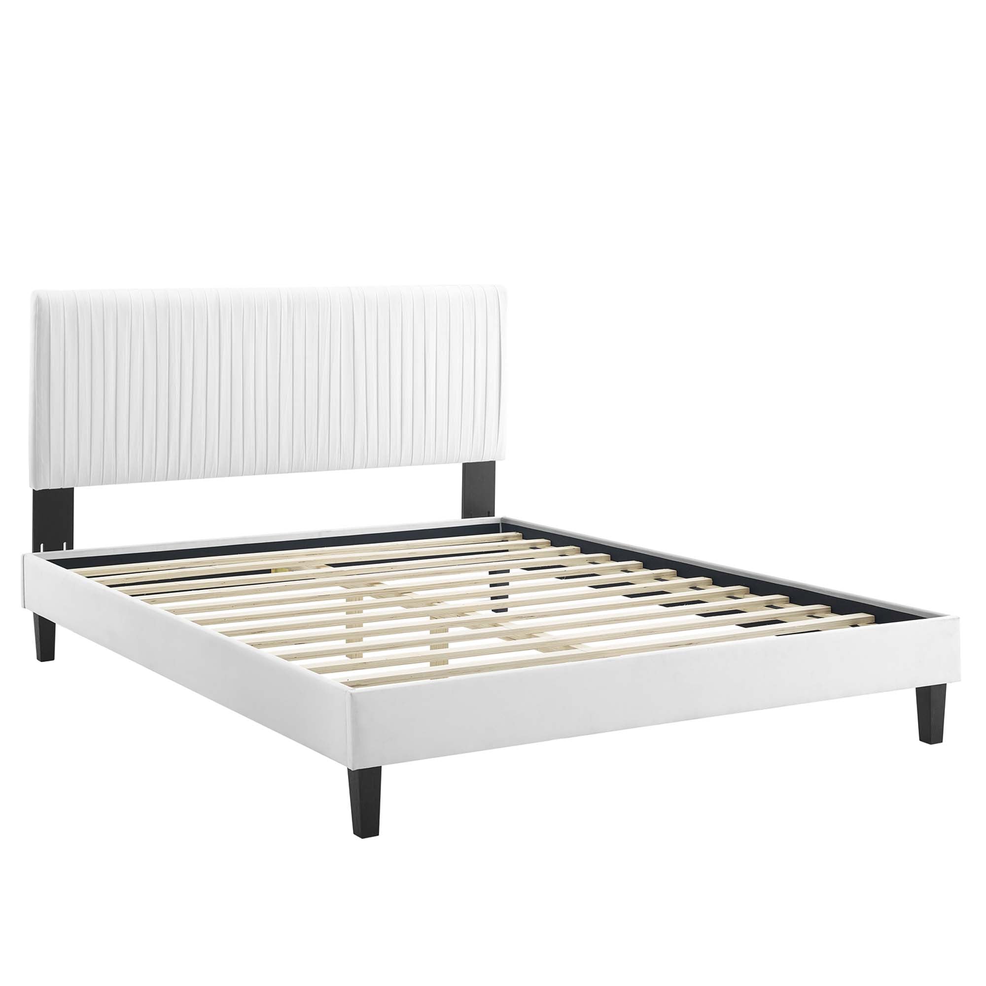 Modway Peyton Performance Velvet Queen Platform Bed