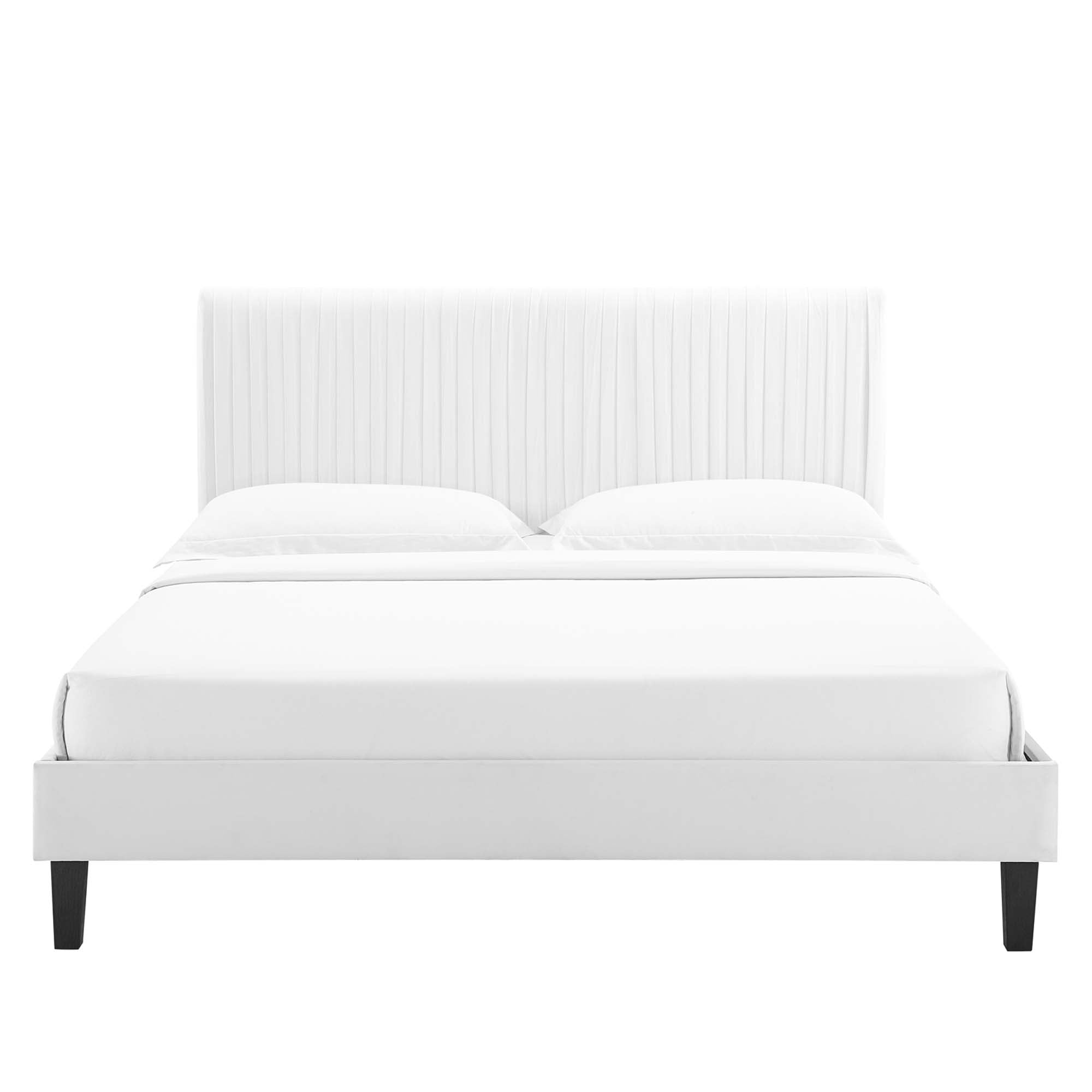 Modway Peyton Performance Velvet Queen Platform Bed