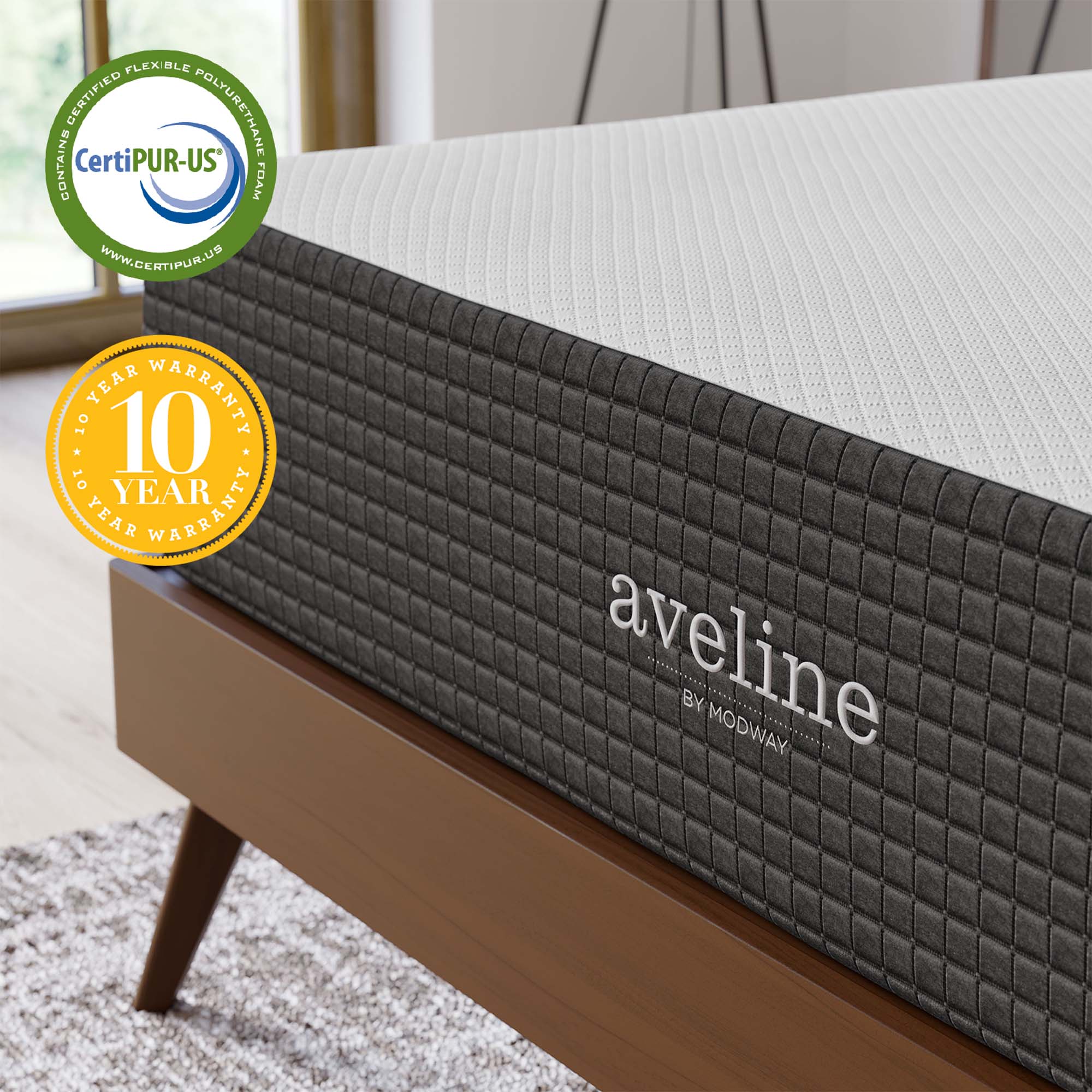 Modway Aveline 12" Memory Foam Queen Mattress