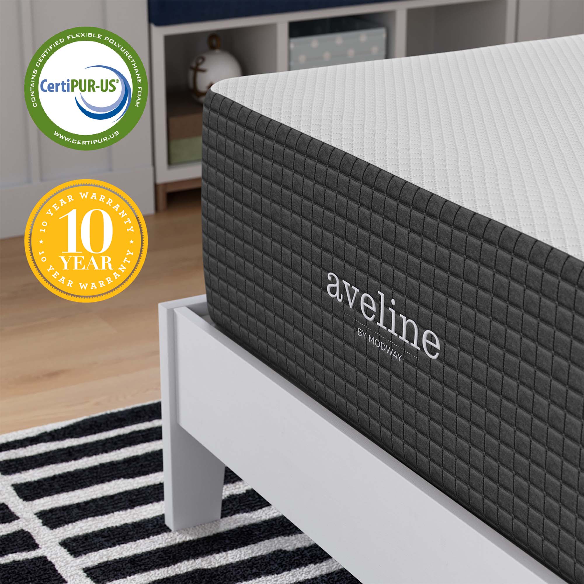 Modway Aveline 14" Memory Foam Twin Mattress
