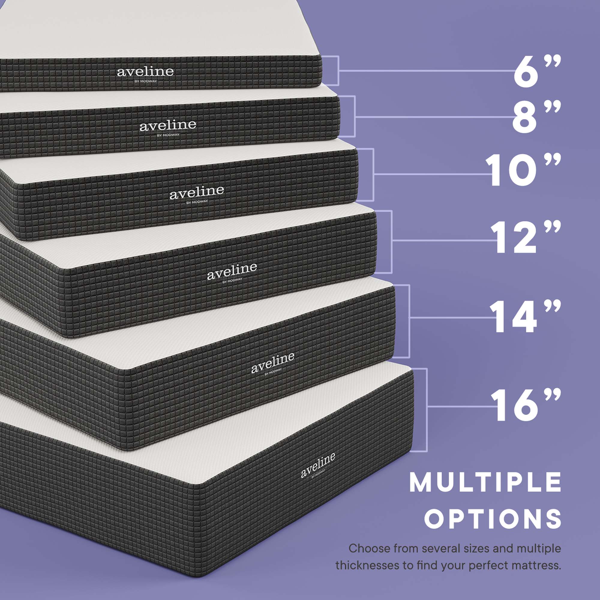 Modway Aveline 14" Memory Foam Twin Mattress