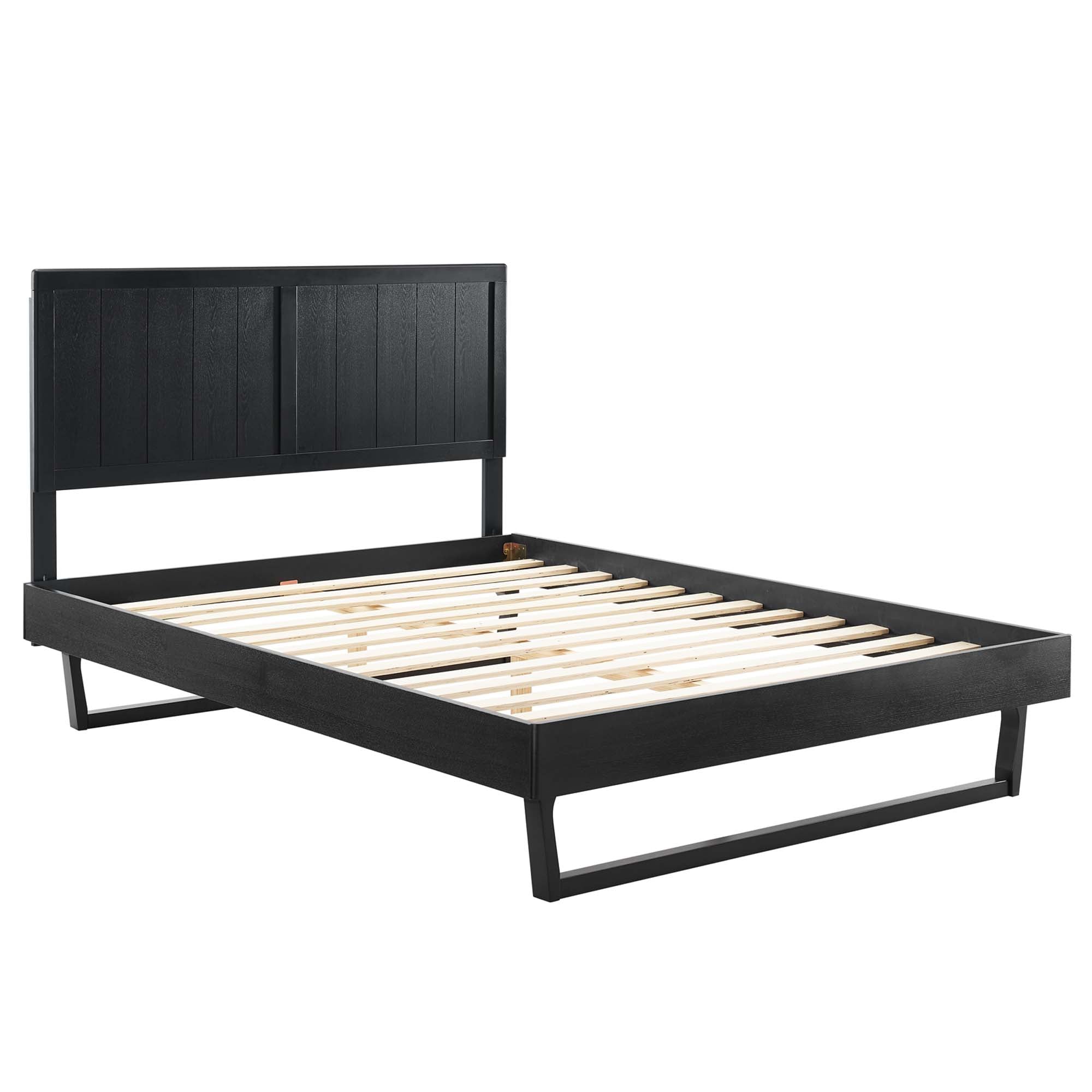Modway Alana Wood Full Platform Bed With Angular Frame