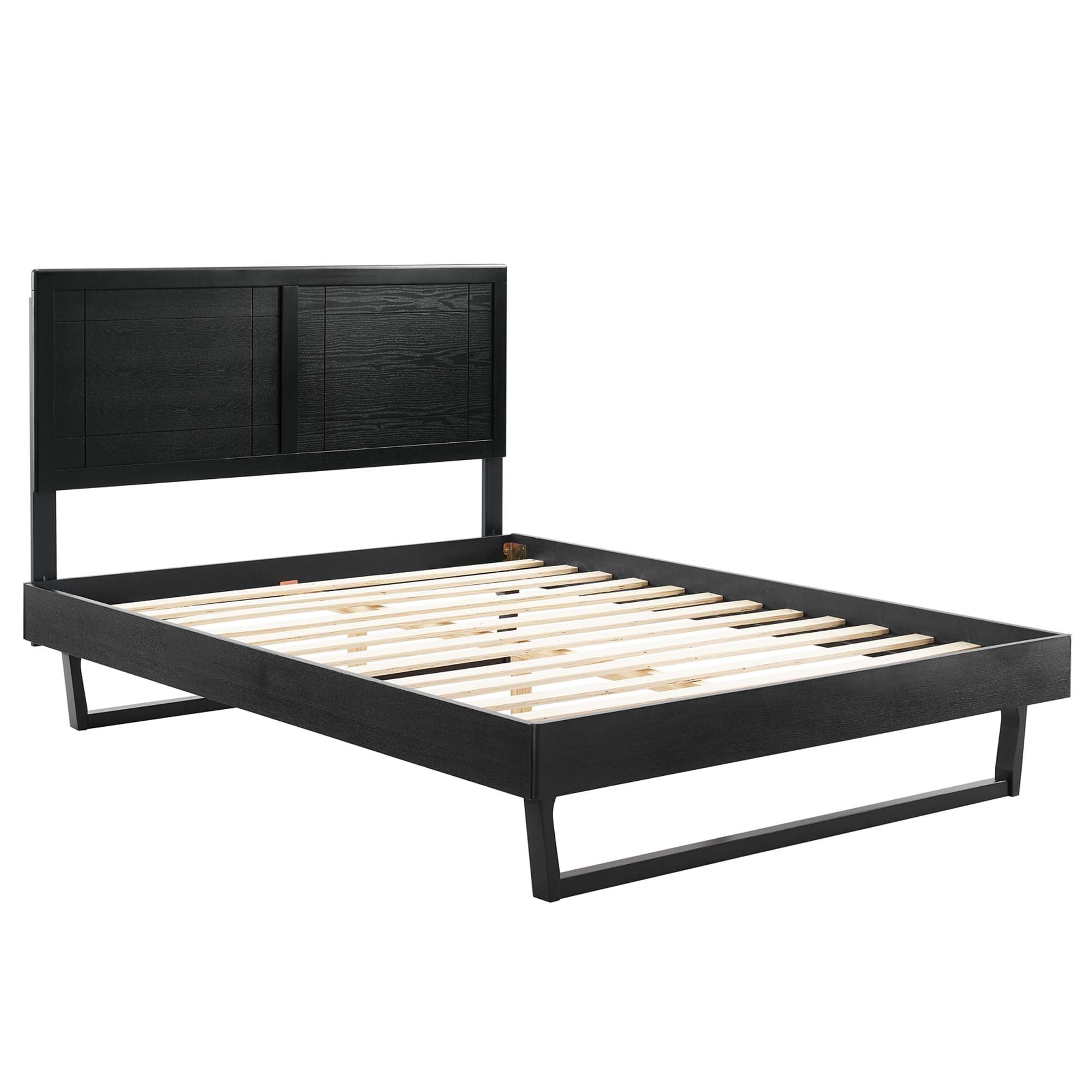 Modway Marlee Wood Full Platform Bed With Angular Frame
