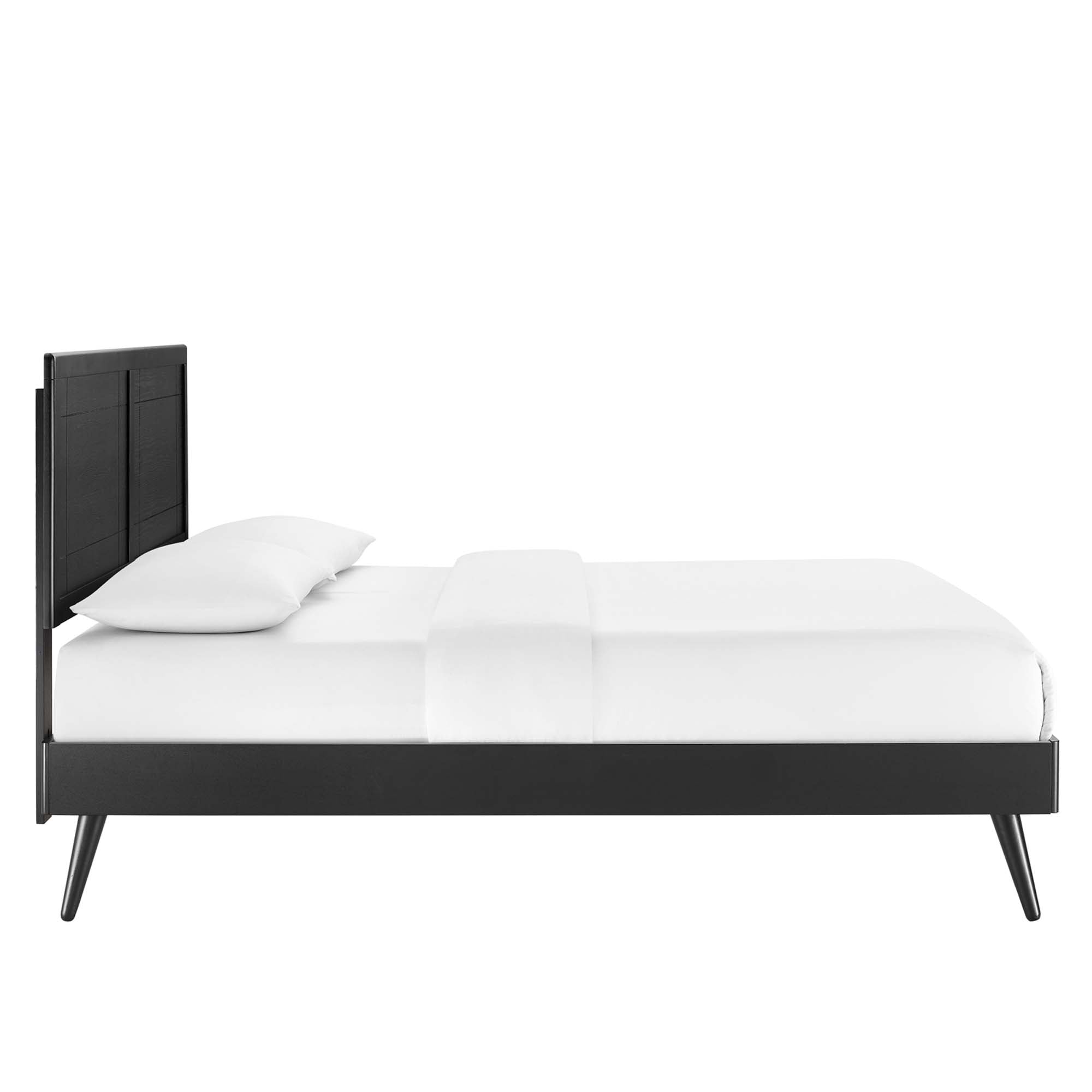 Modway Marlee Wood King Platform Bed With Splayed Legs