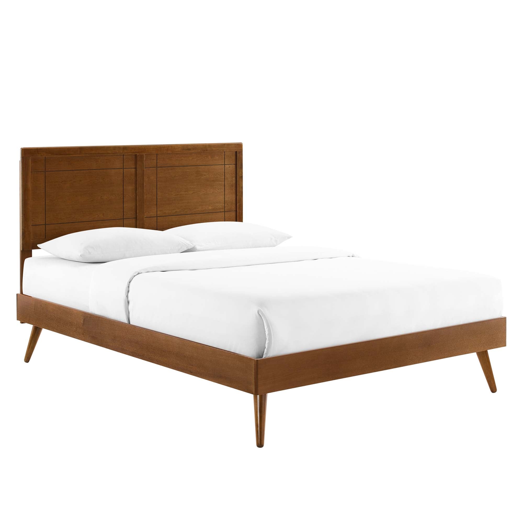 Modway Marlee Wood King Platform Bed With Splayed Legs