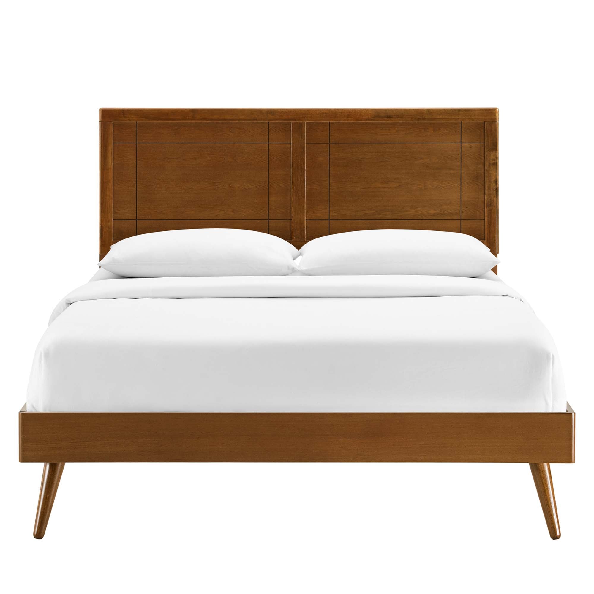 Modway Marlee Wood King Platform Bed With Splayed Legs