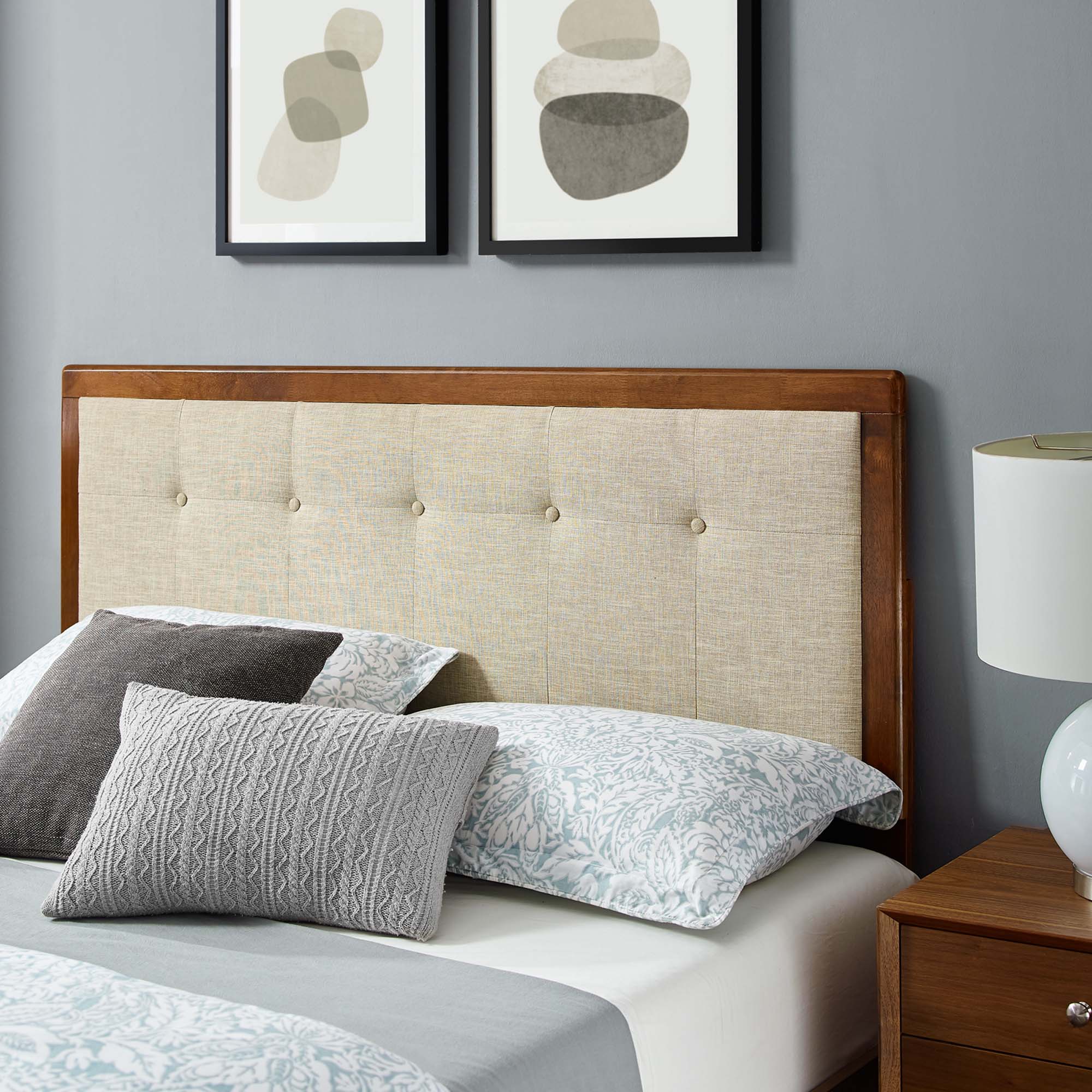 Modway Willow Wood Full Platform Bed With Splayed Legs