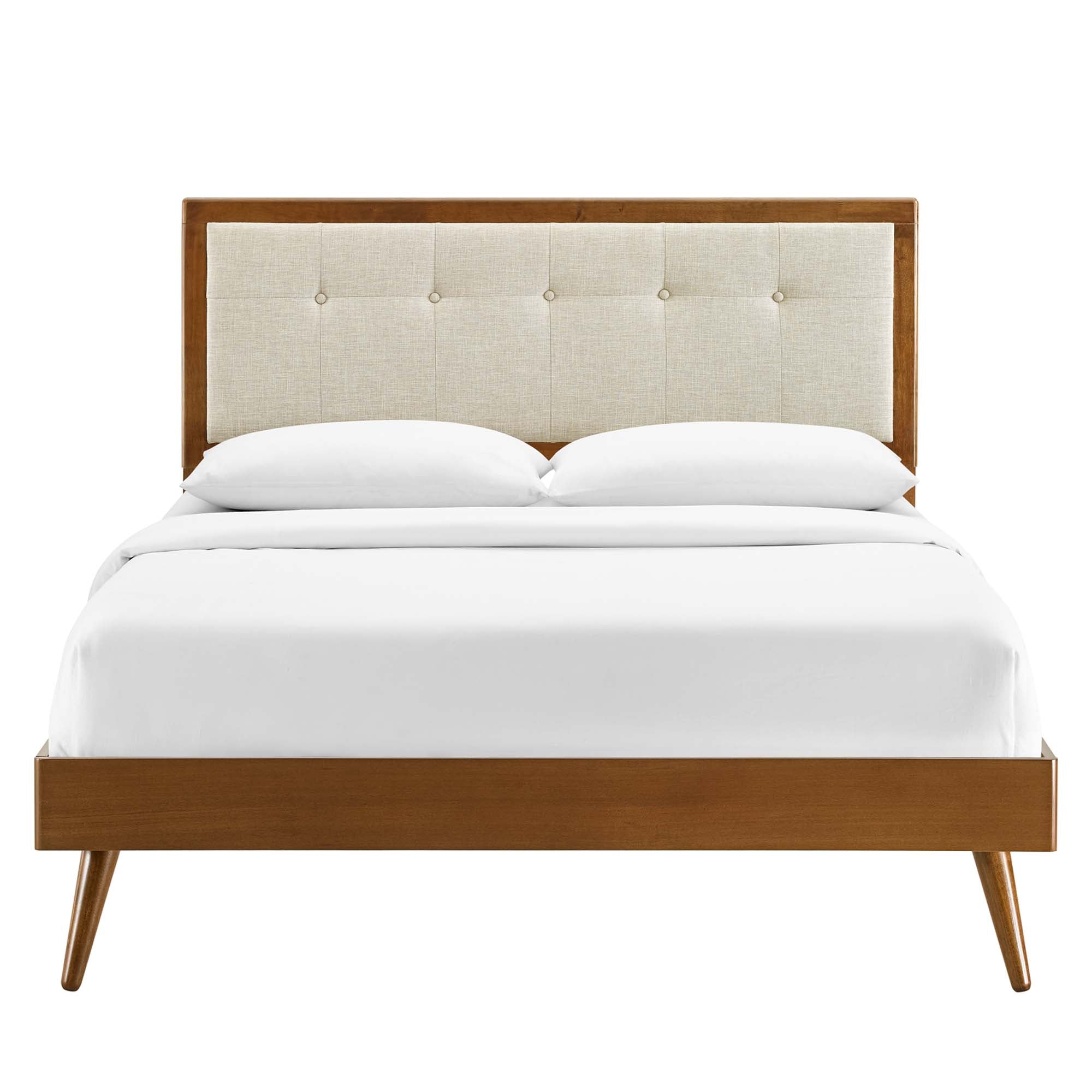 Modway Willow Wood Full Platform Bed With Splayed Legs