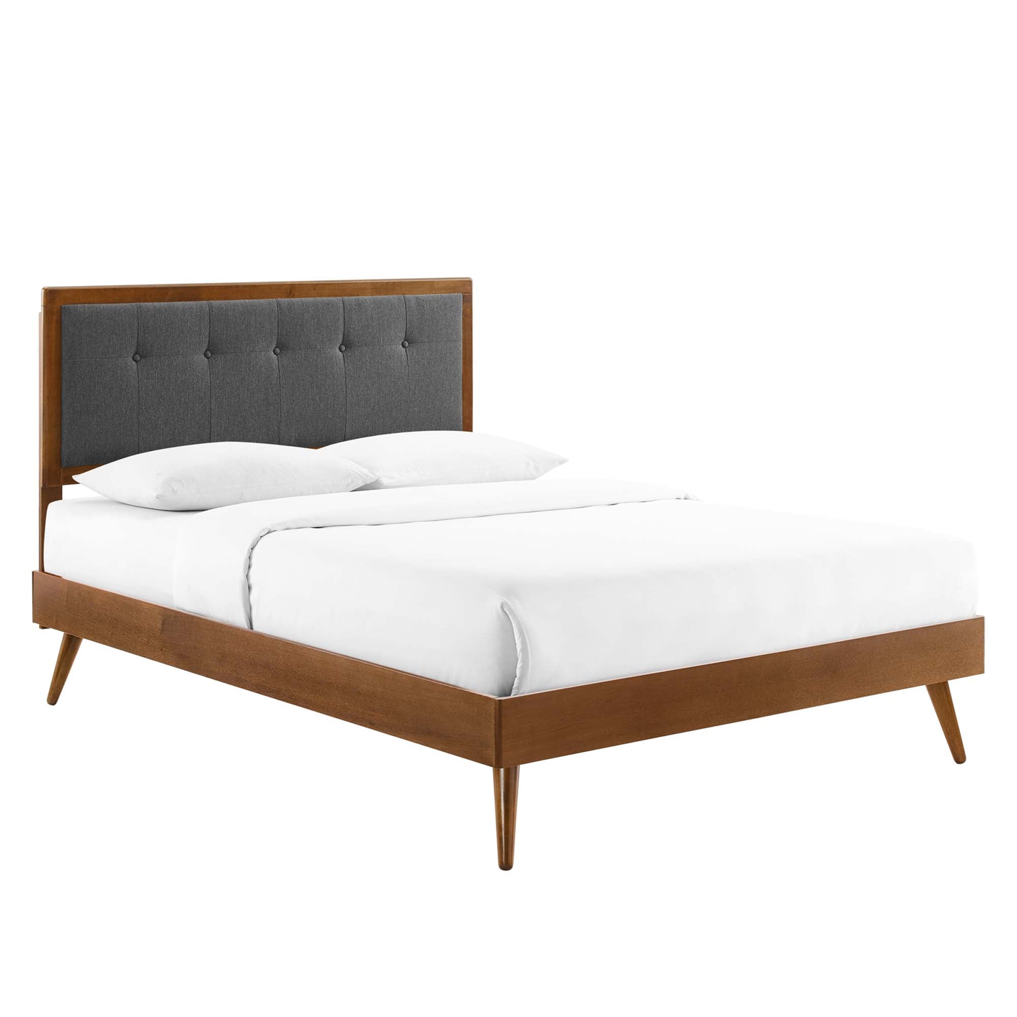 Modway Willow Wood Full Platform Bed With Splayed Legs