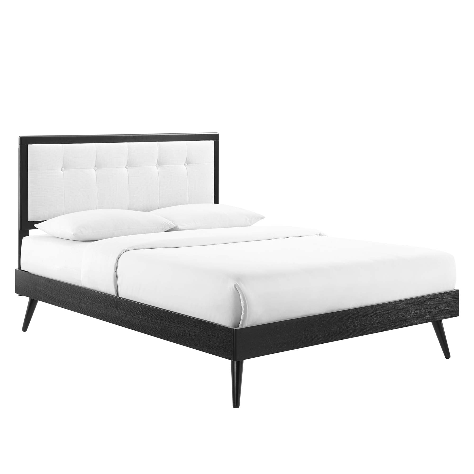 Modway Willow Wood King Platform Bed With Splayed Legs