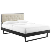Modway Bridgette Wood Full Platform Bed With Angular Frame