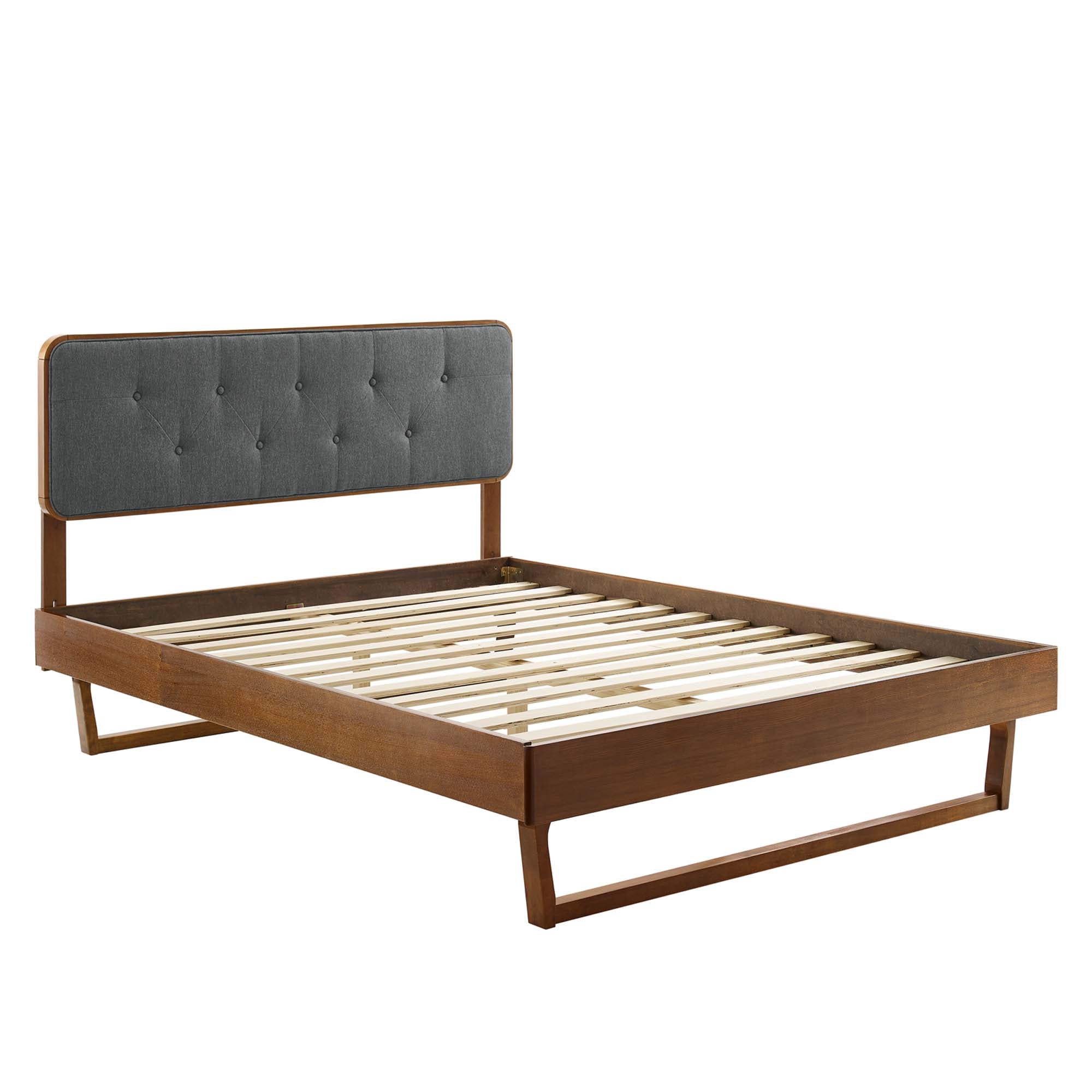 Modway Bridgette Wood King Platform Bed With Angular Frame