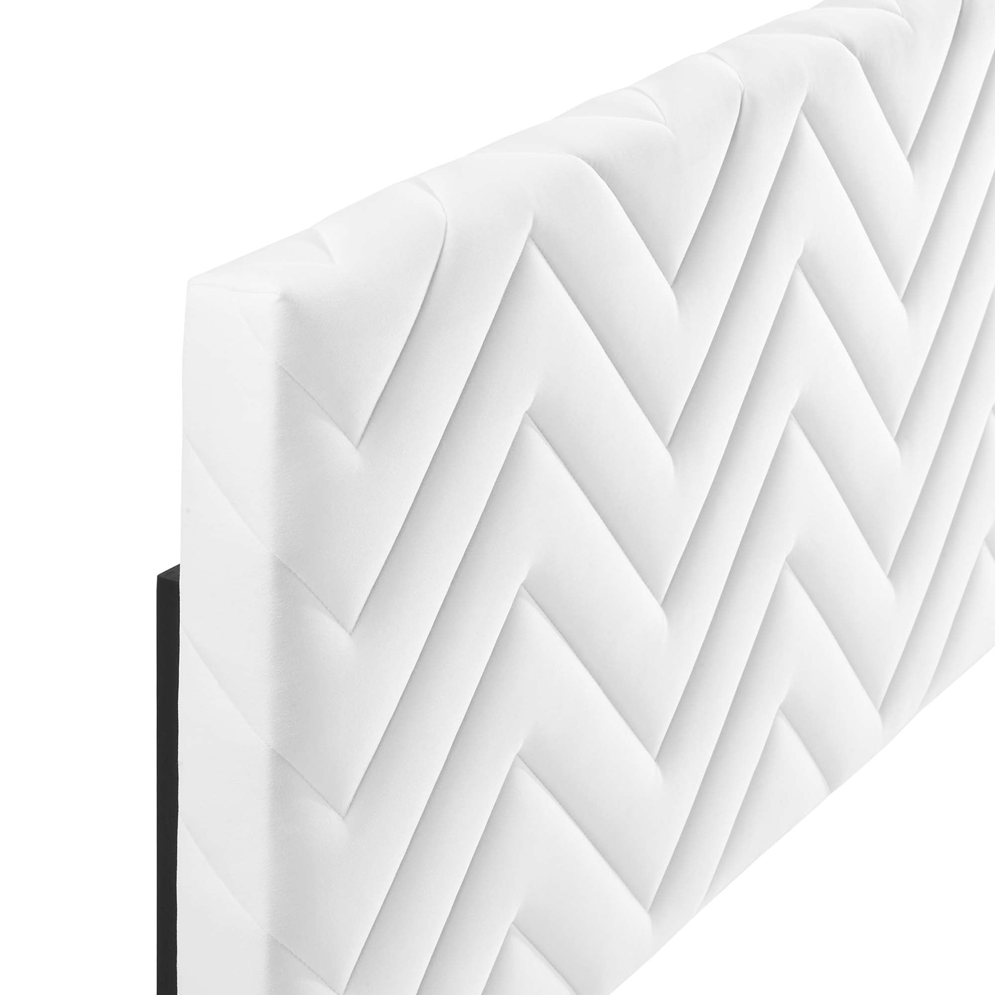 Modway Mercy Chevron Tufted Performance Velvet Full/Queen Headboard