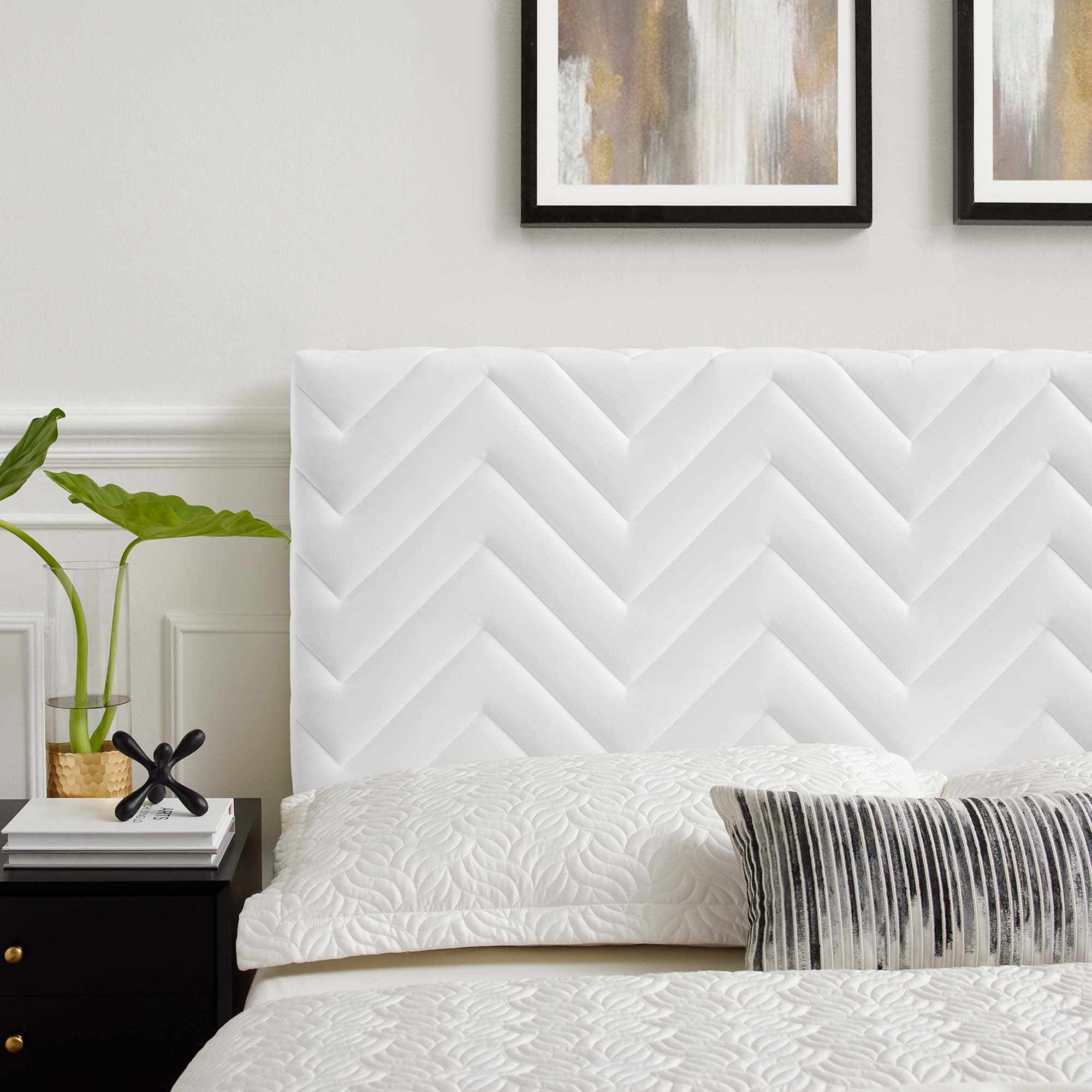 Modway Mercy Chevron Tufted Performance Velvet Full/Queen Headboard