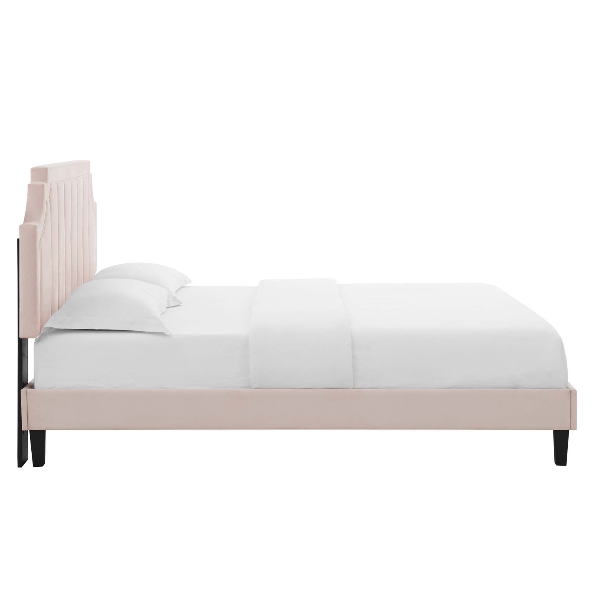 Modway Sienna Performance Velvet Queen Platform Bed