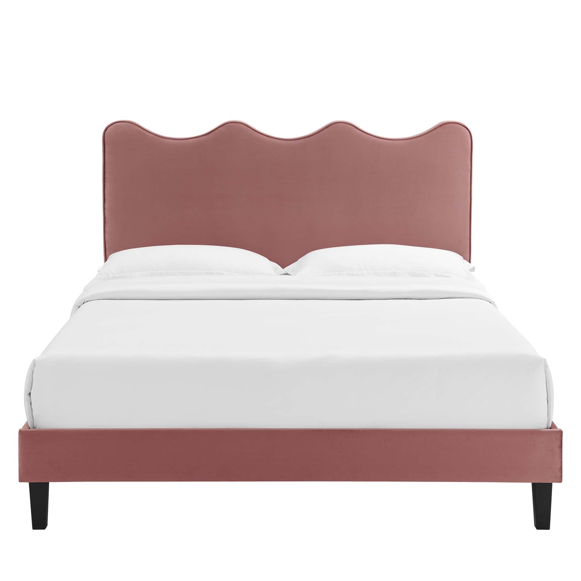 Modway Current Performance Velvet Twin Platform Bed