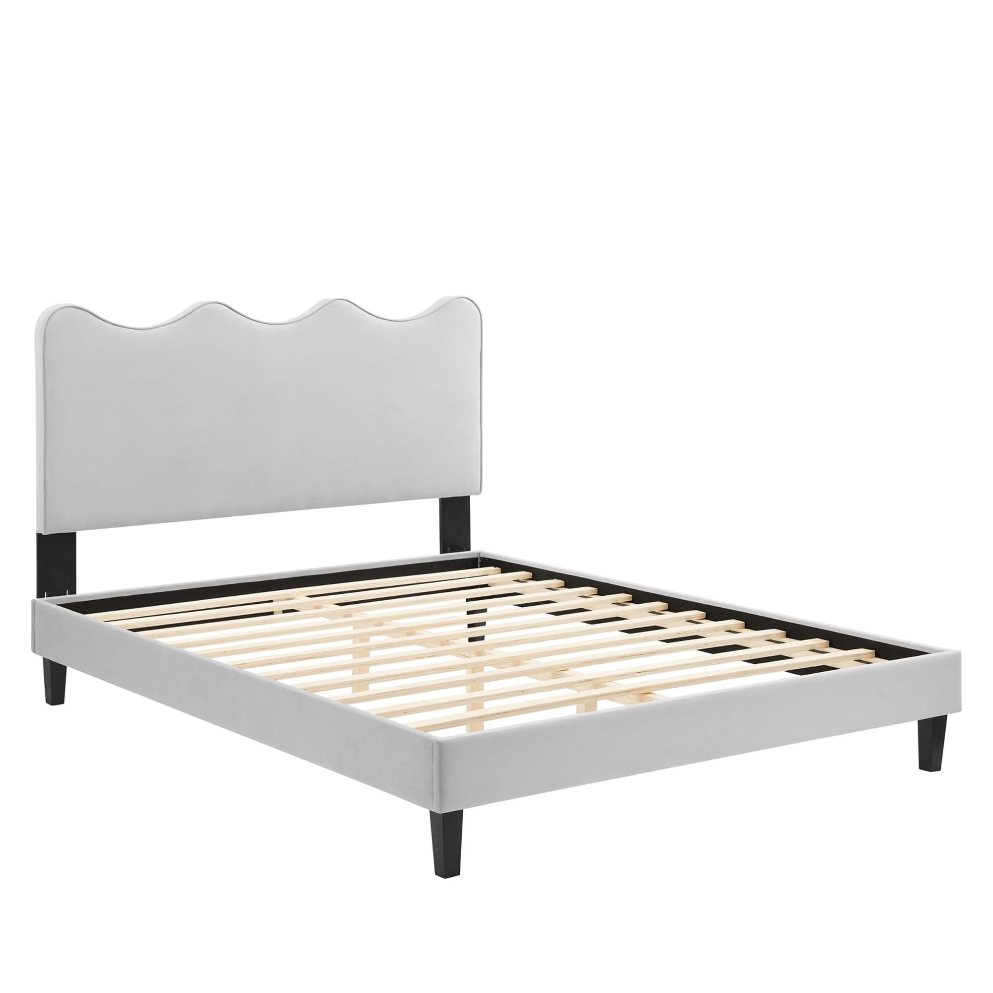 Modway Current Performance Velvet Twin Platform Bed