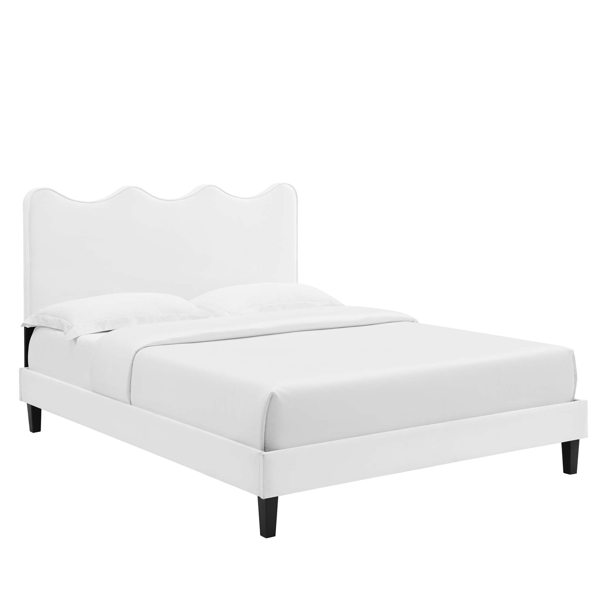 Modway Current Performance Velvet Twin Platform Bed