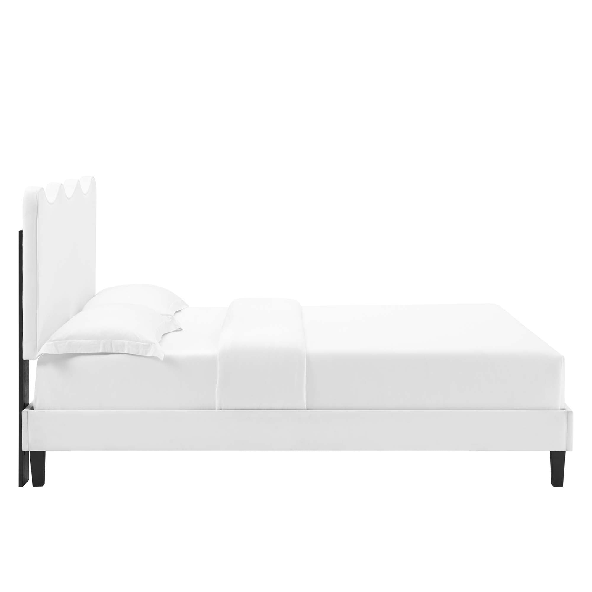 Modway Current Performance Velvet Twin Platform Bed