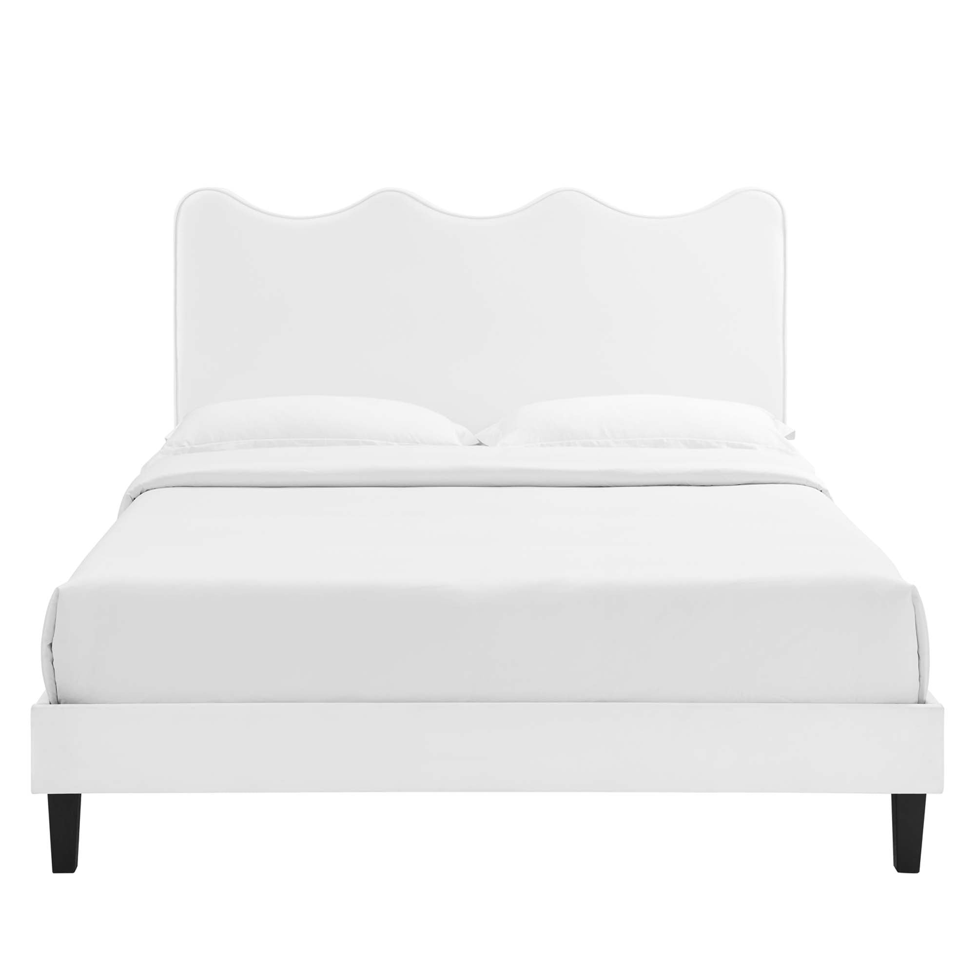 Modway Current Performance Velvet Twin Platform Bed