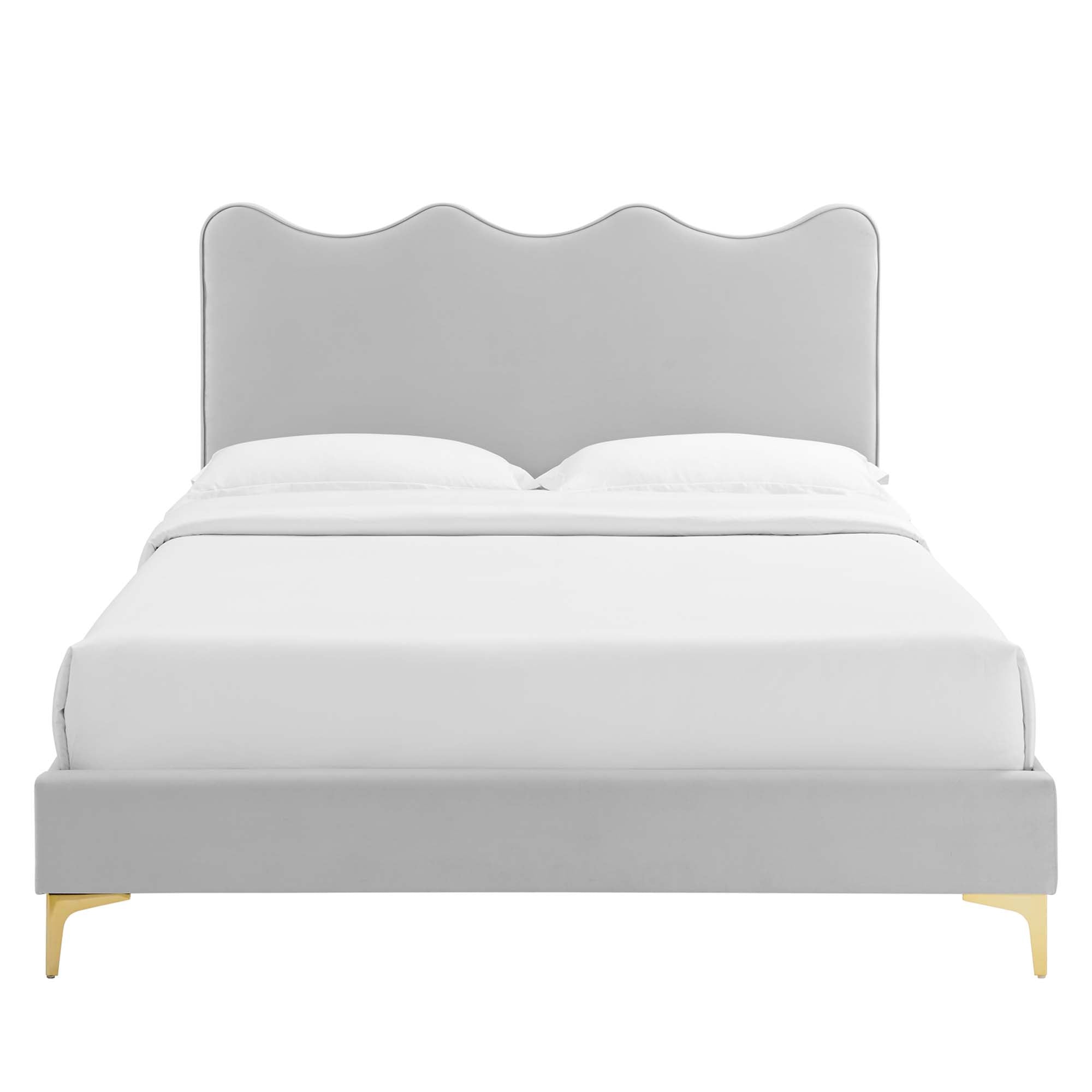 Modway Current Performance Velvet Full Platform Bed